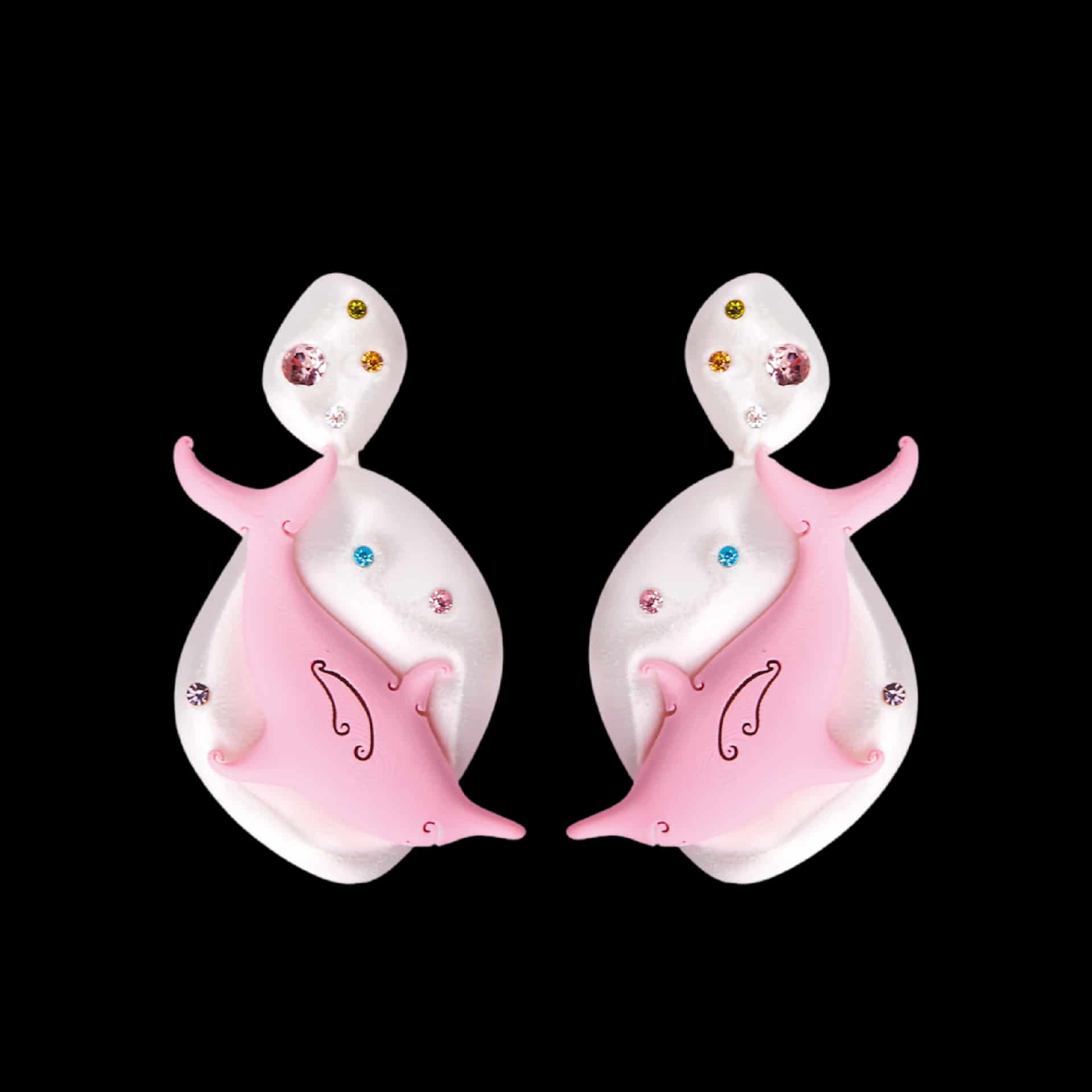 ARETES DOBLE DELFÍN - SIXXTA (Producto personalizado) - miniatura 1