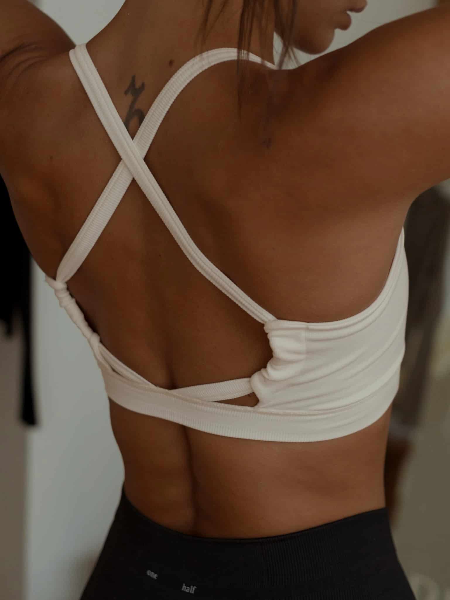 PULSE STRAP SEAMLESS TOP - IVORY - miniatura 2