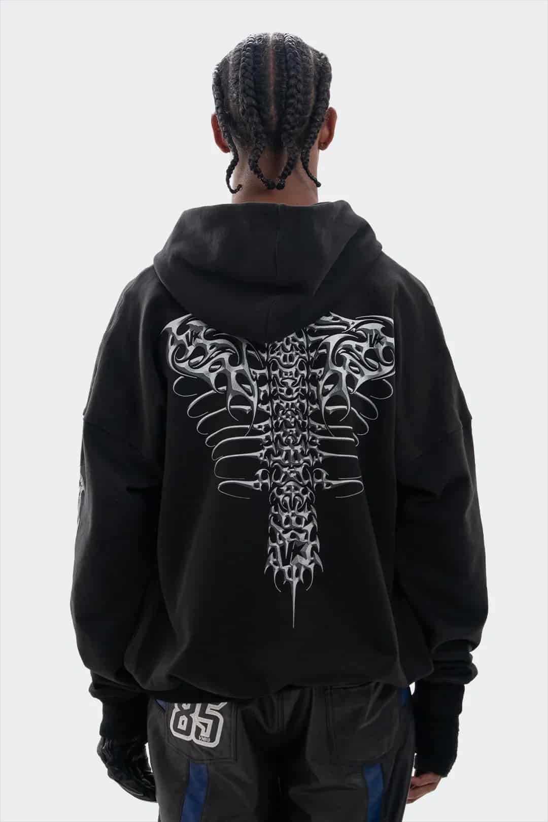 VENENO BUZO ZIP UP GRUNGE BONES - miniatura 3