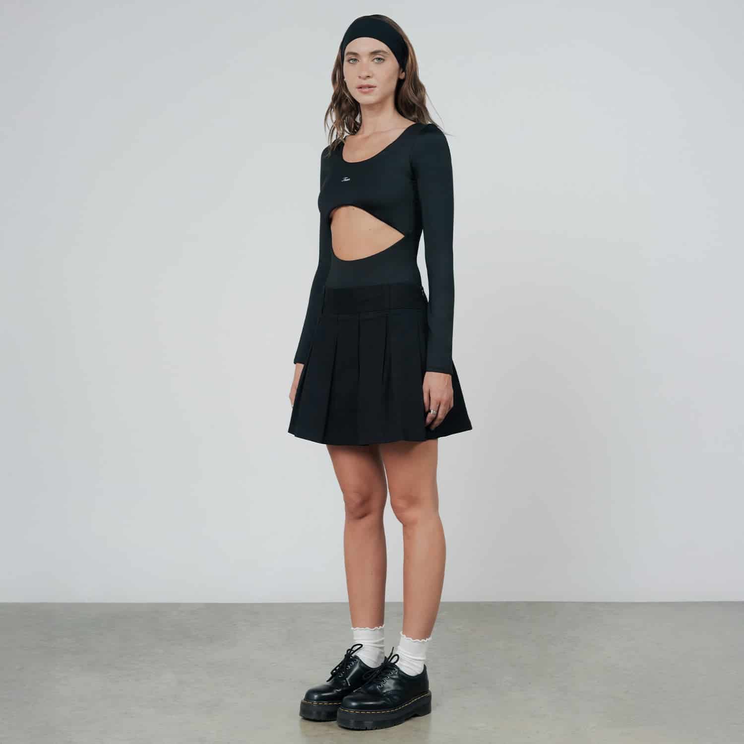 Signature Cut-Out LS Bodysuit - Black - miniatura 4