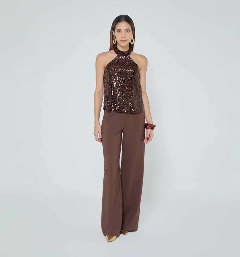 Blusa cuello halter - miniatura 1
