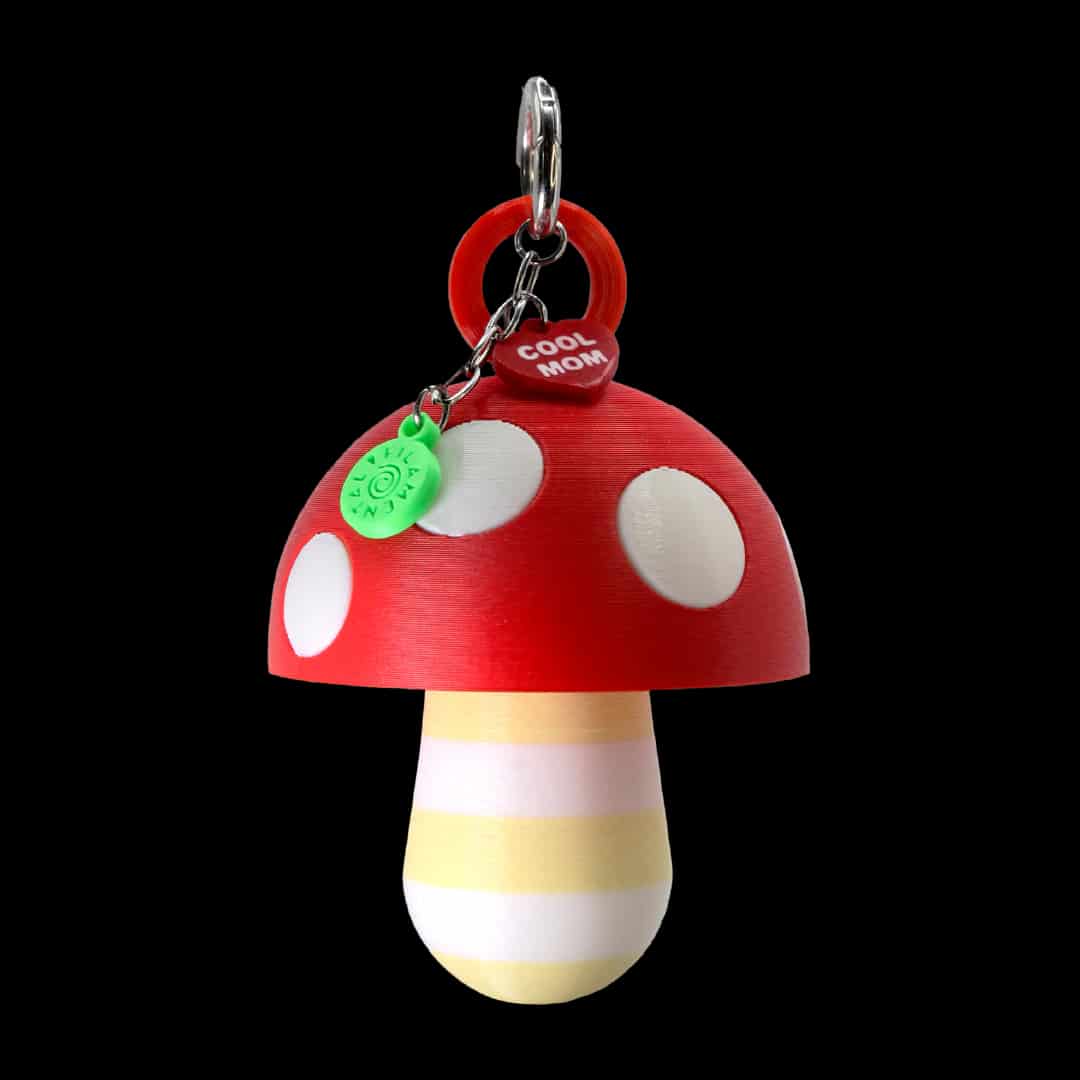LIPSTICK CASE HONGO RAYAS VAINILLA/BLANCO - miniatura 1