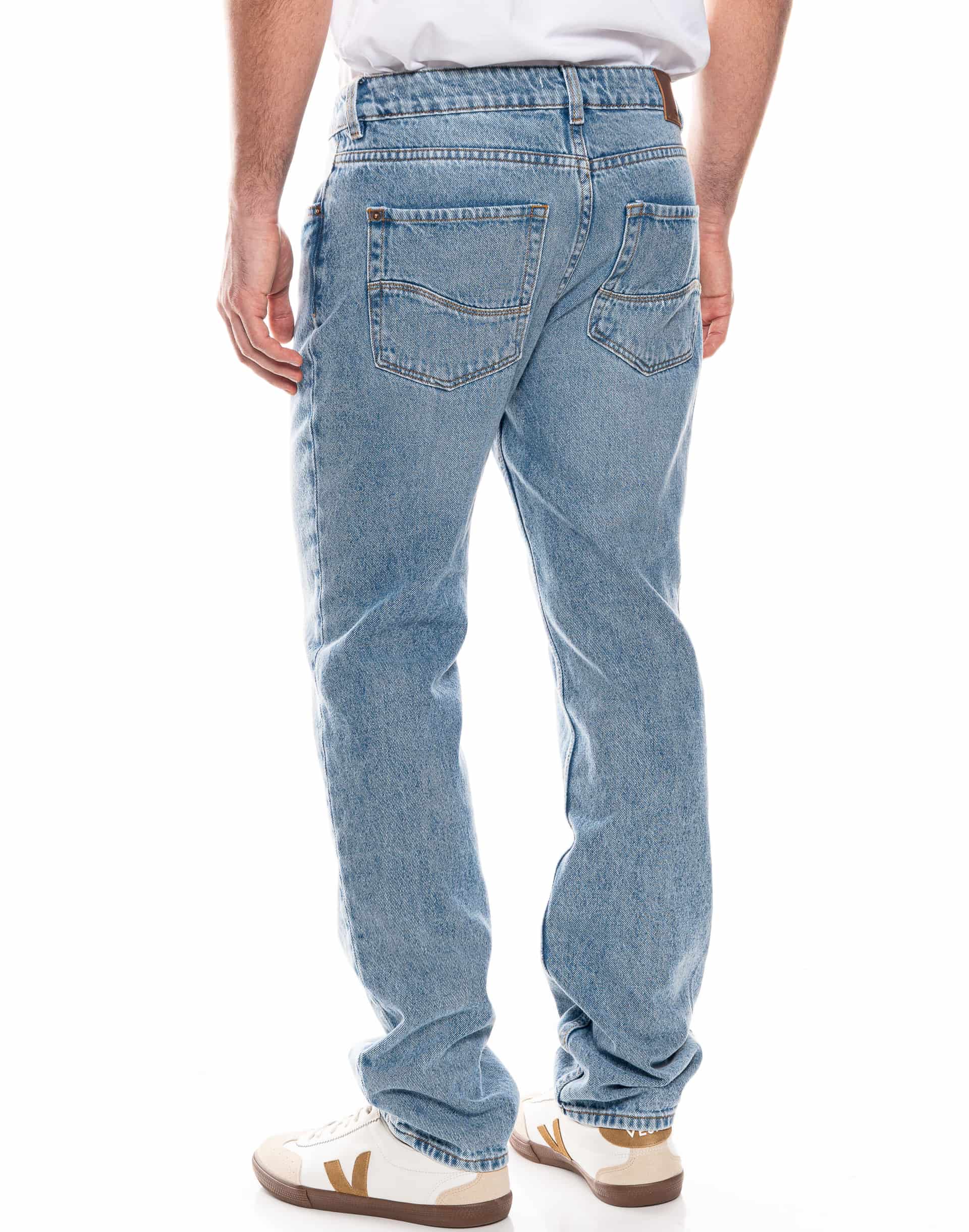 Jeans Regular Fit Tono Medio - miniatura 2