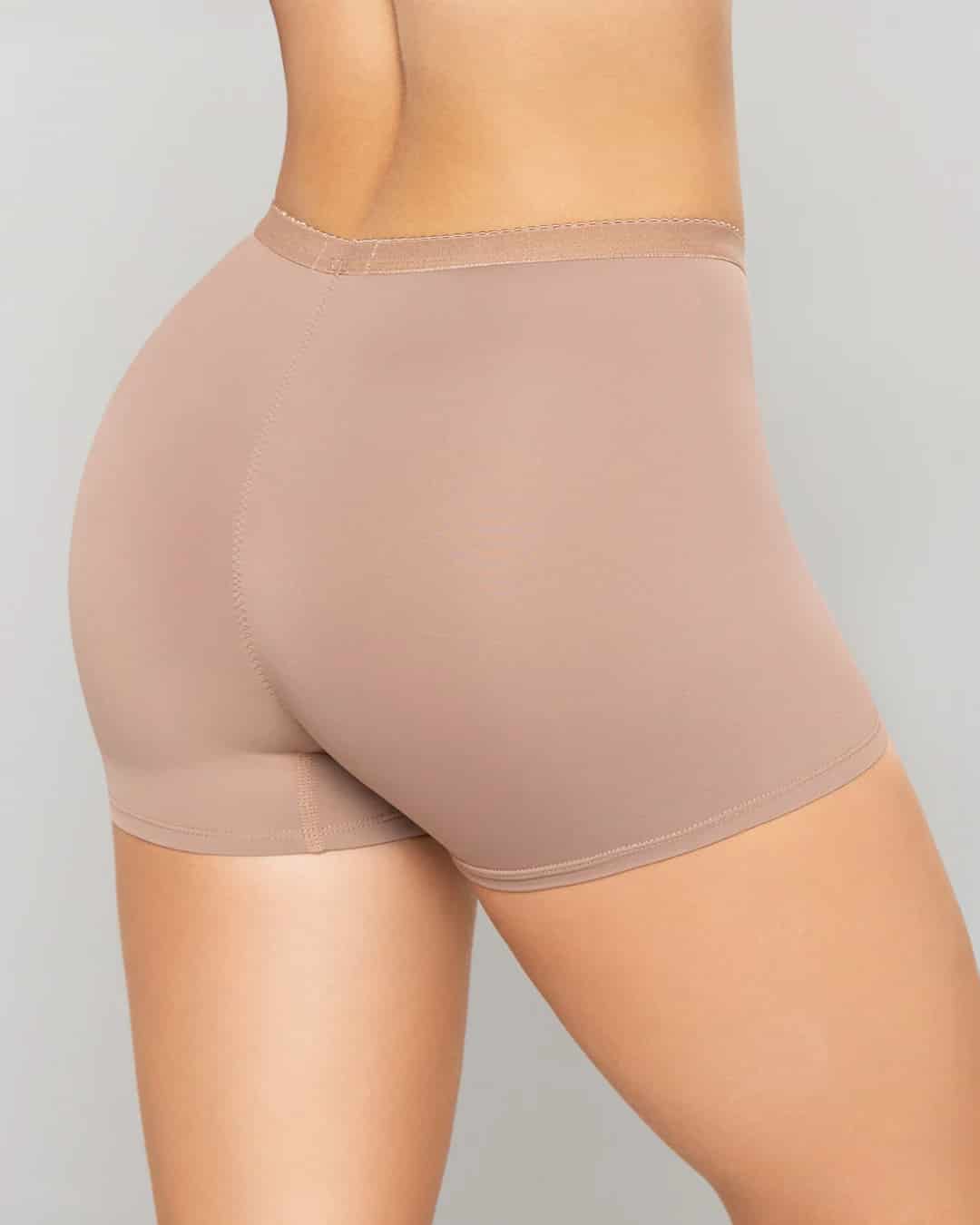 Boxer Femenino Tiro Alto Control Suave en Microfibra con Efecto Levanta Cola Ref. 8059 - miniatura 3