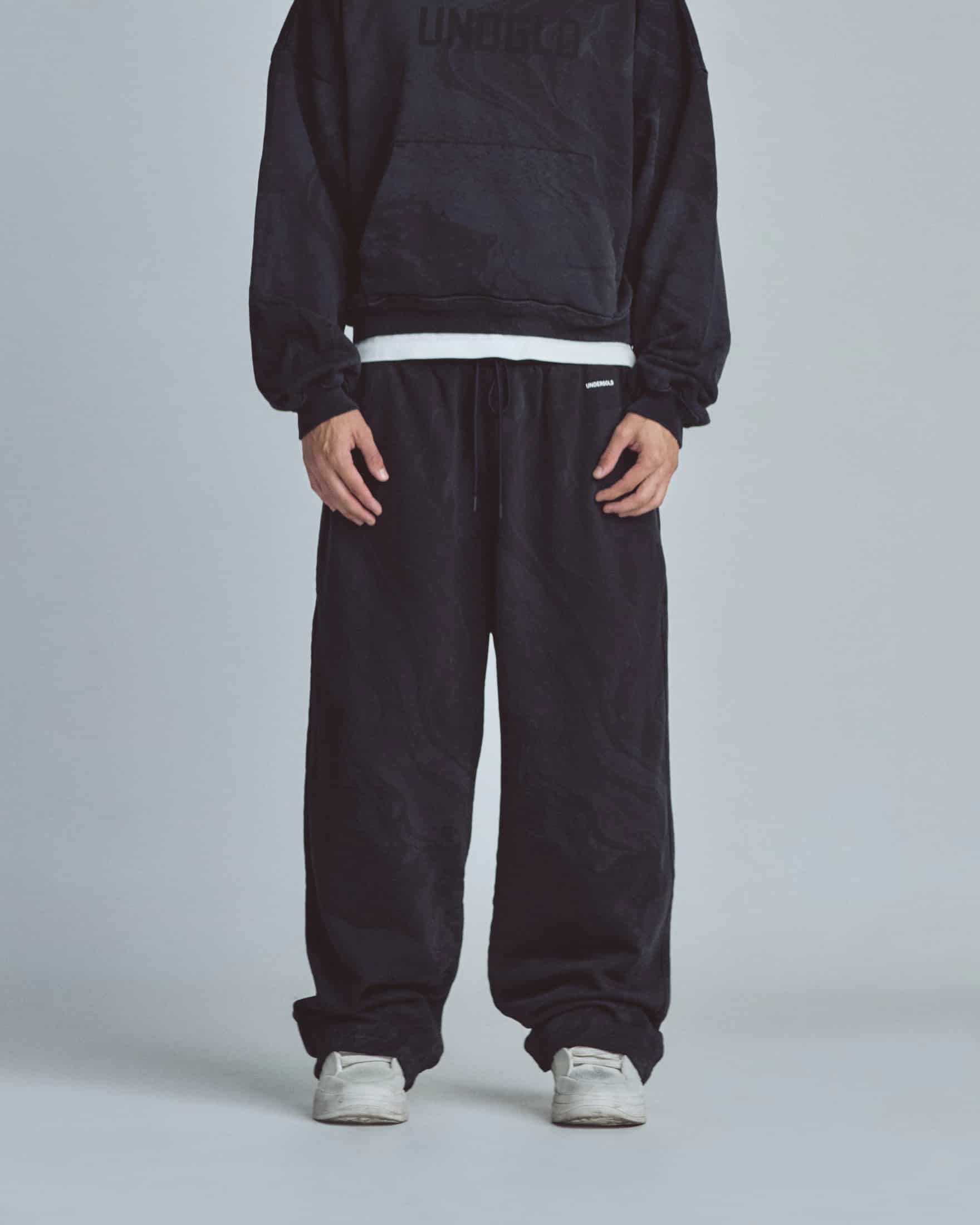 Basics UNDGLD Straight Pants Oiled Black - miniatura 1