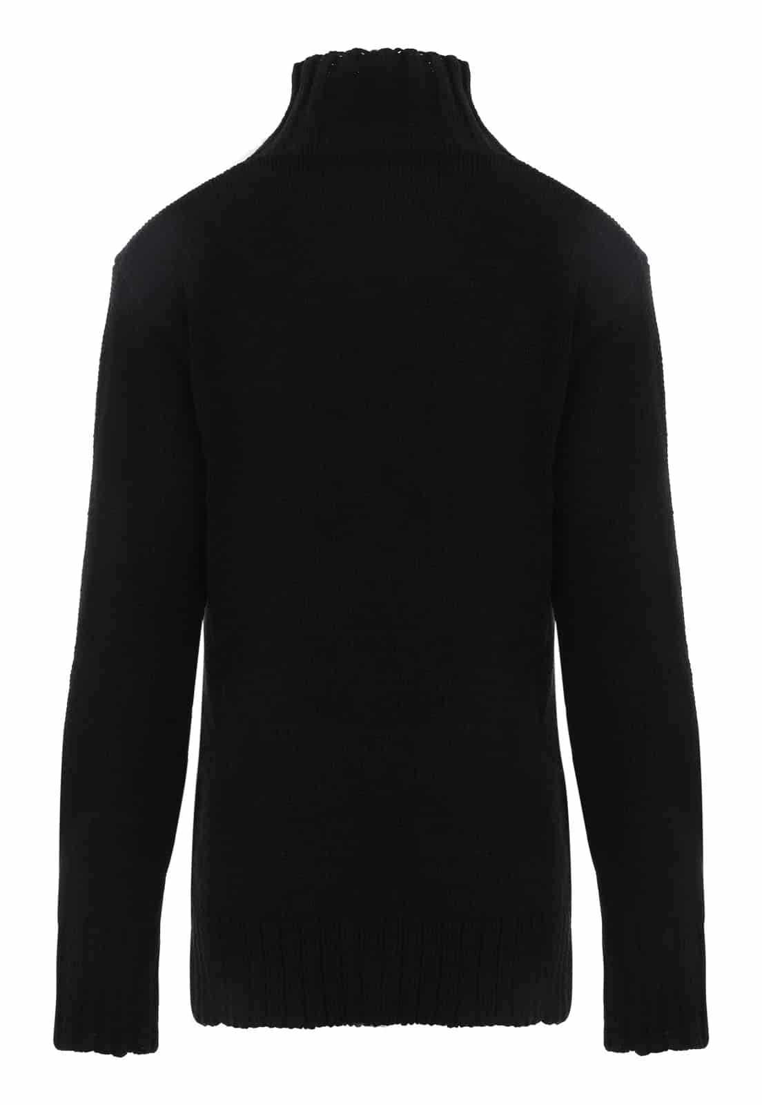TURTLE NECK LETTER SWEATER - miniatura 4