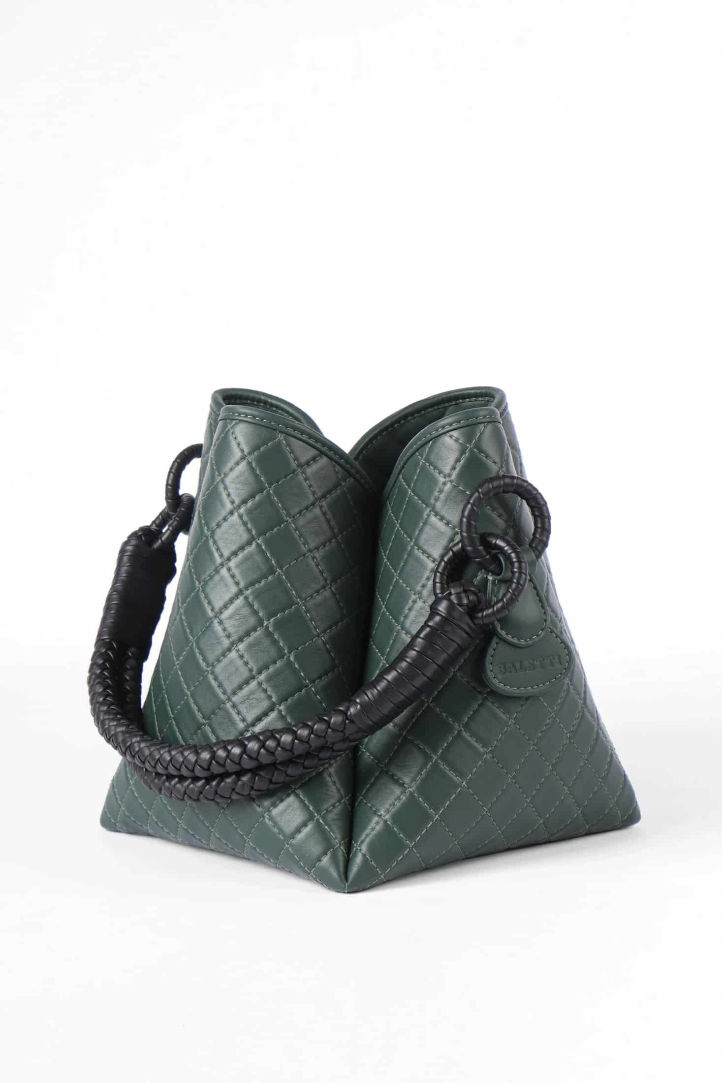 Tulip Bucket Bag, Green & Black - miniatura 2