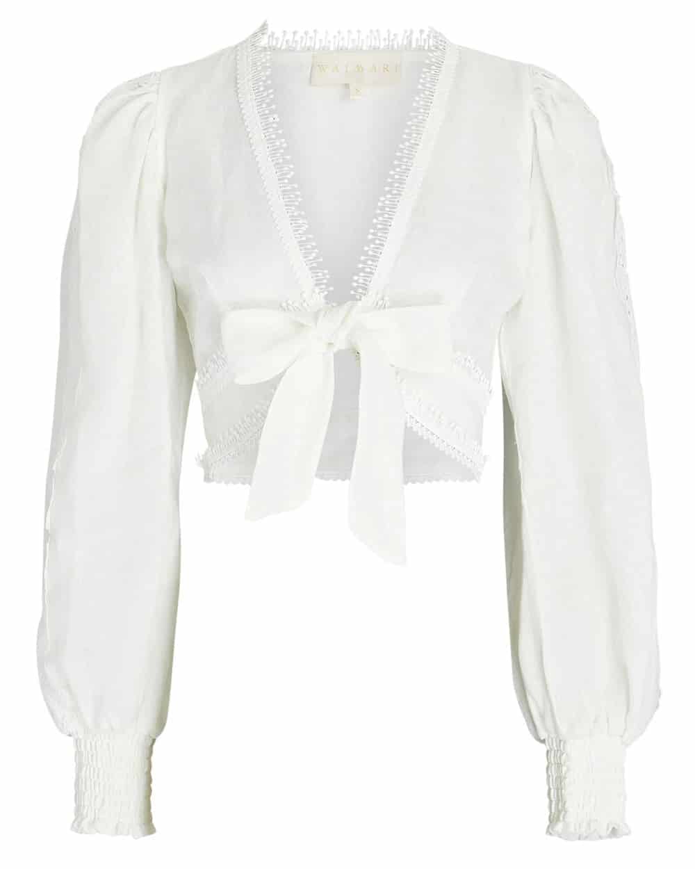 CHLOE TOP WHITE - miniatura 1