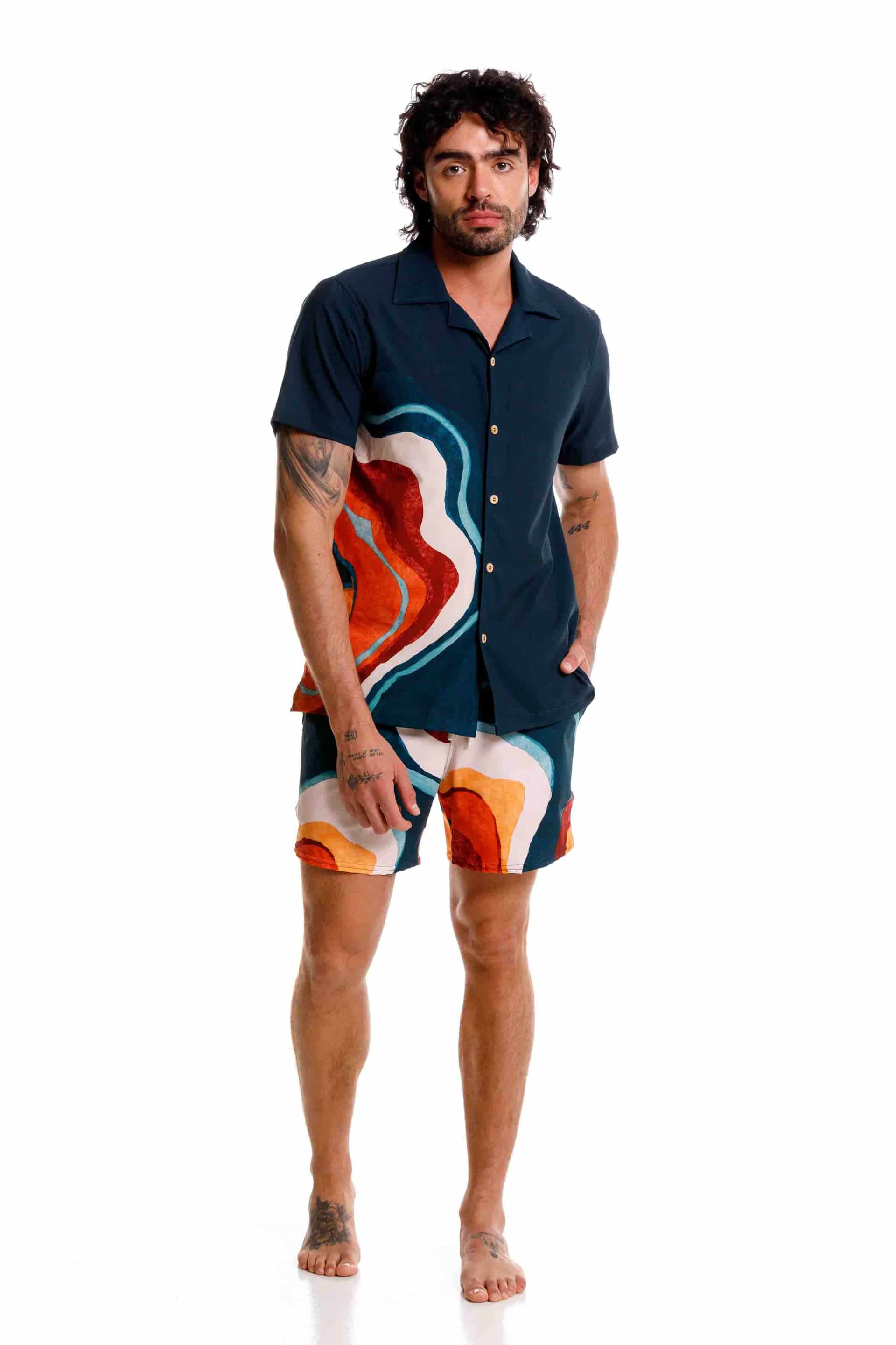 Camisa Playera Nebula Verde - miniatura 5