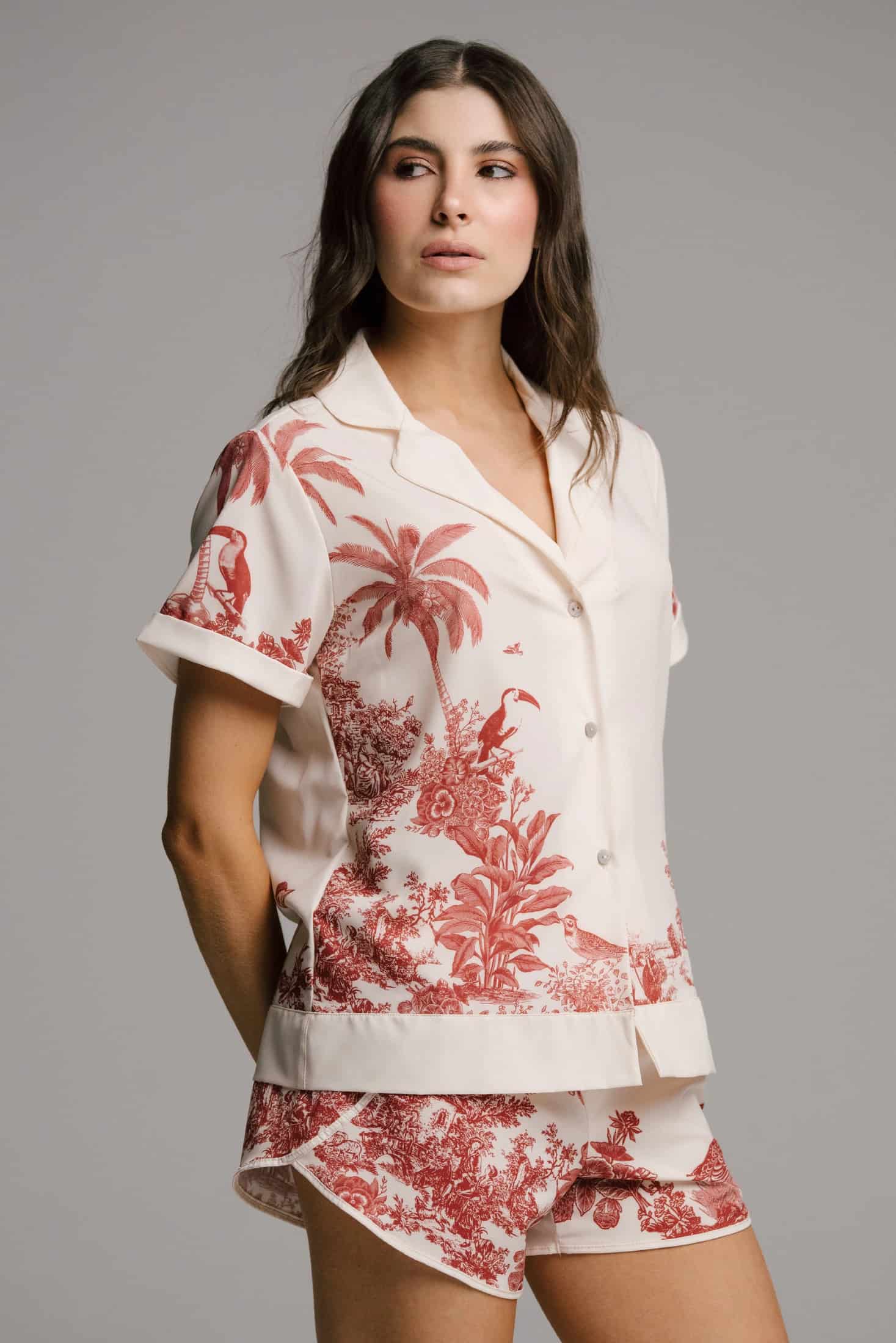 PIJAMA SHORT ELLIPSE ECOS ESTAMPADO - miniatura 3