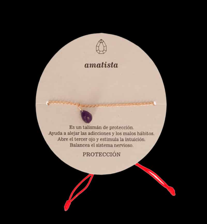 Pulsera Dorada Amatista - miniatura 1