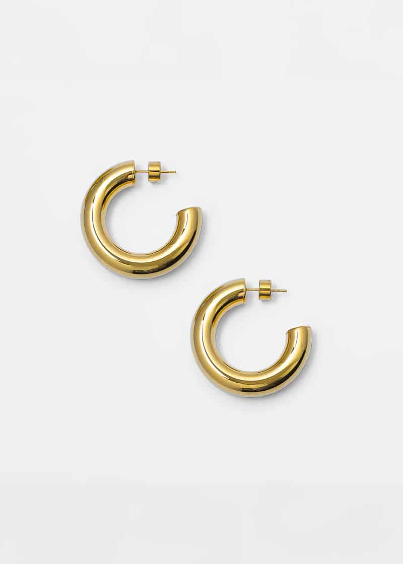Menik Hoops Plateado - miniatura 2