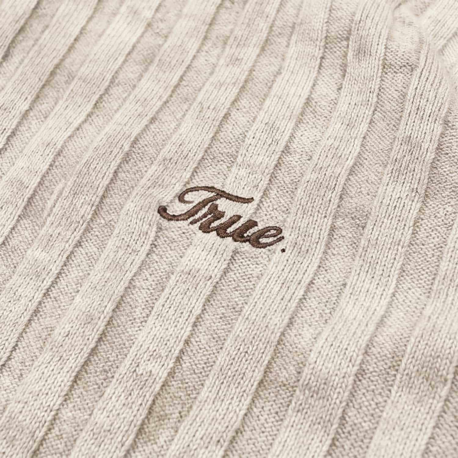 Slim Ribbed Long Sleeve - Washed Cream - miniatura 5