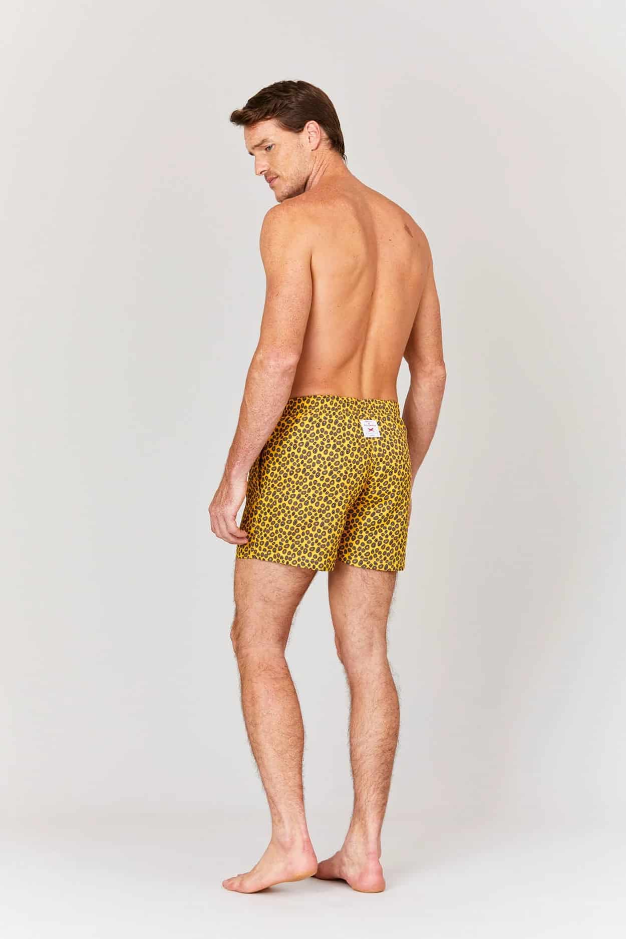 Men's octopus skin swim trunk yellow - miniatura 5