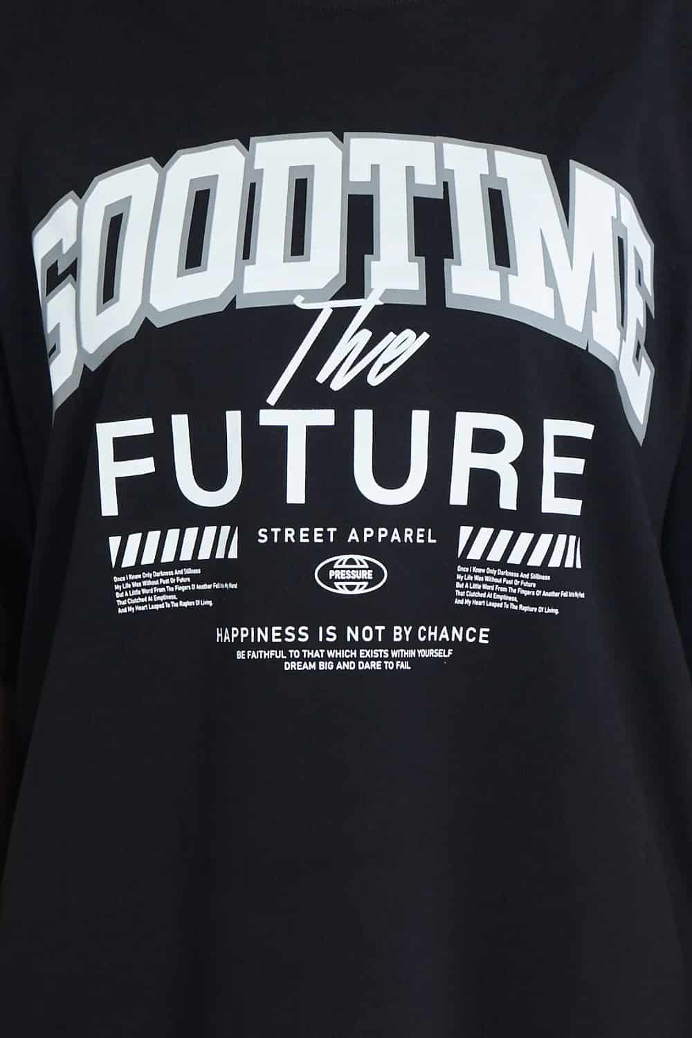 Camiseta oversize estampado Good Time Negro | DROP 03 | - miniatura 2