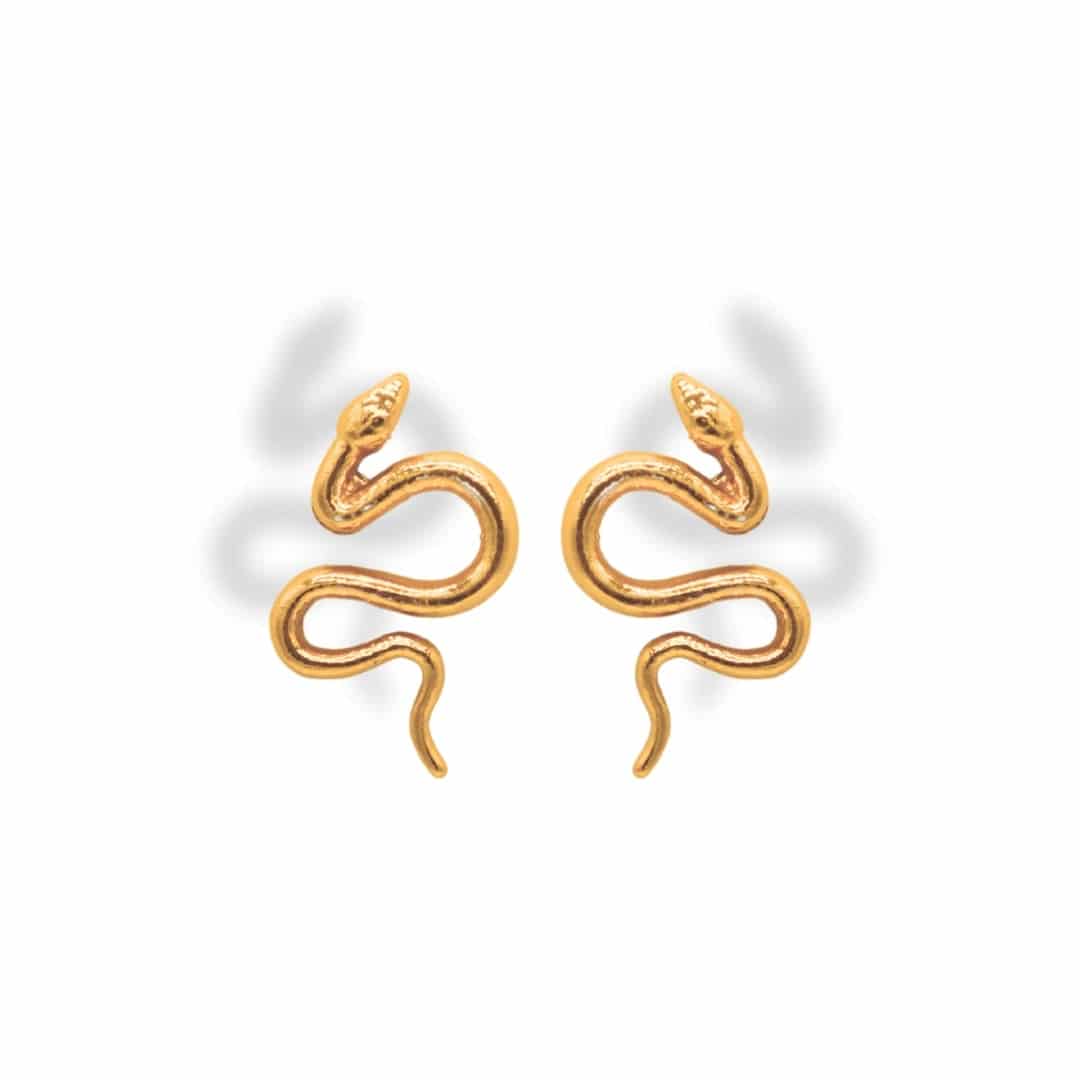 Aretes de serpiente grande - miniatura 1