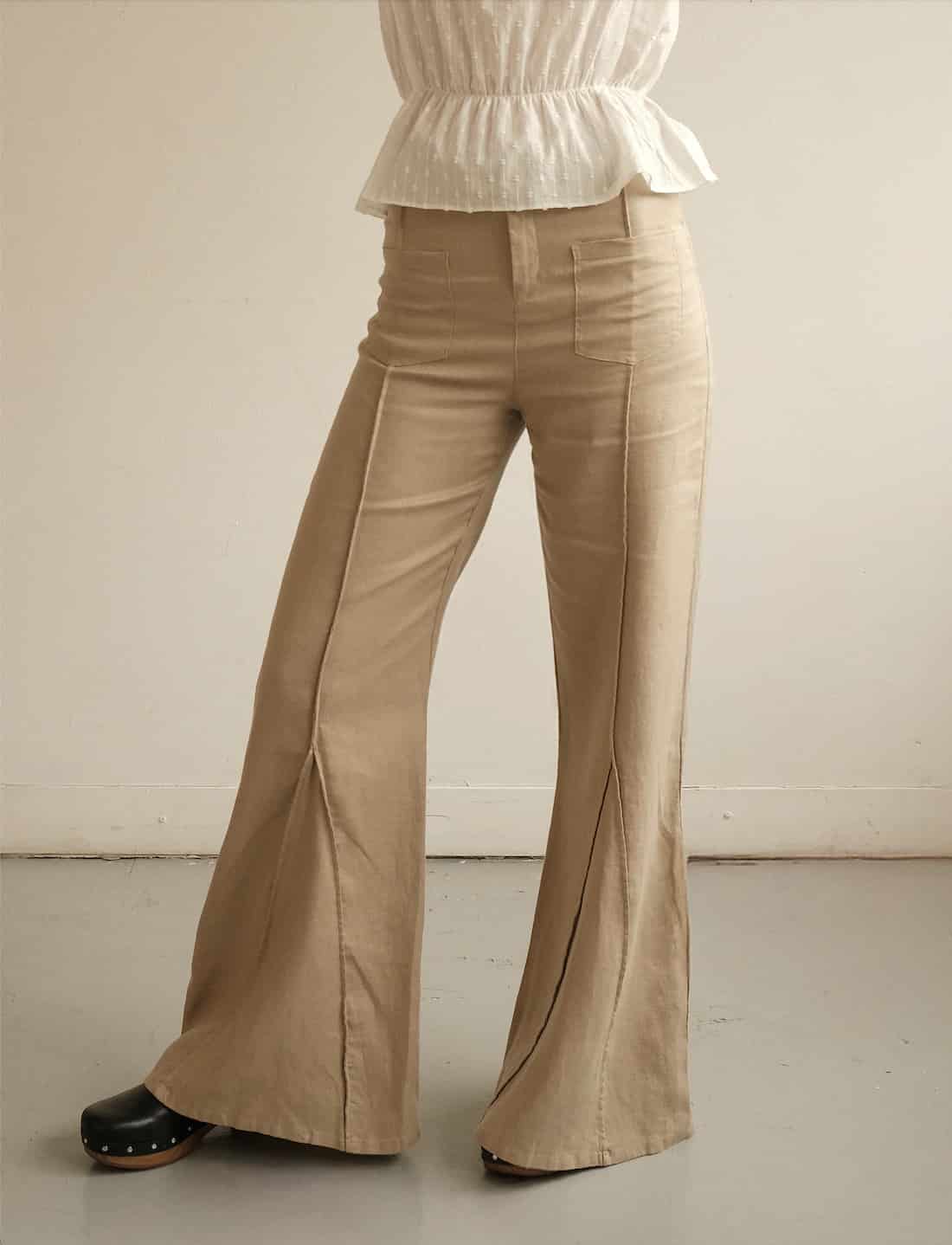 Pantalón Aire de lino | Mocca - miniatura 1