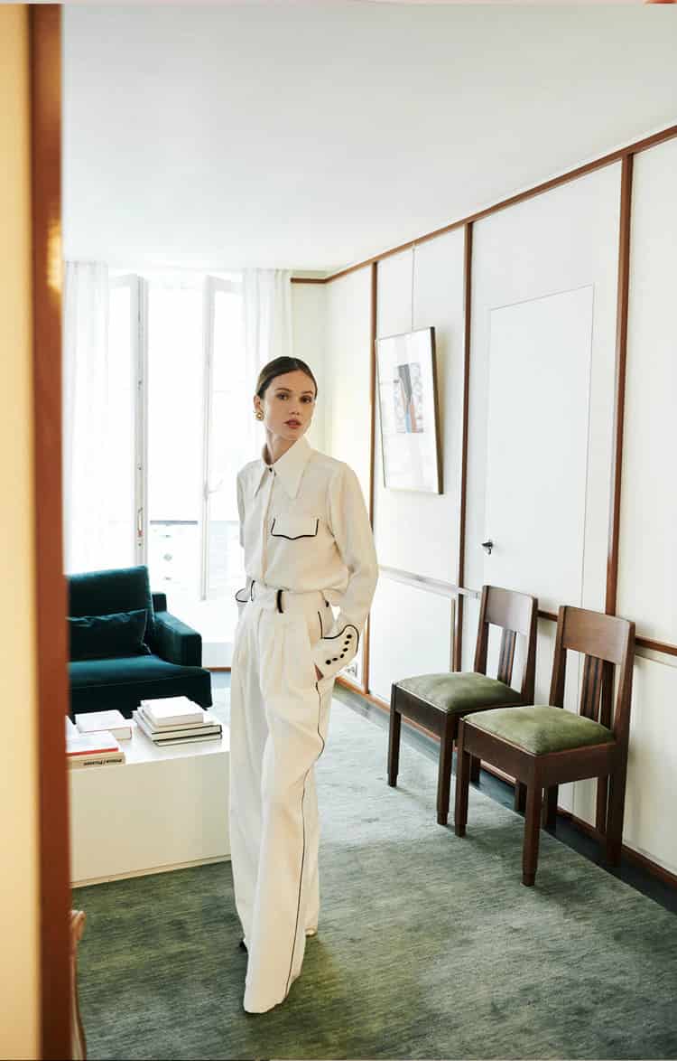 Bruna Ivory Pants - miniatura 2