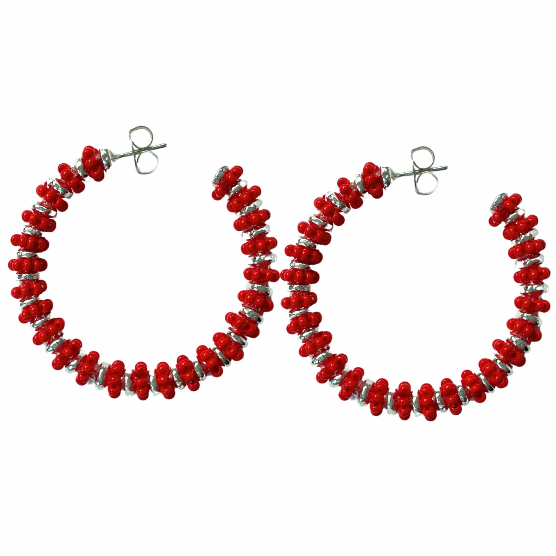 Formation Beaded Maxi Hoops - miniatura 7