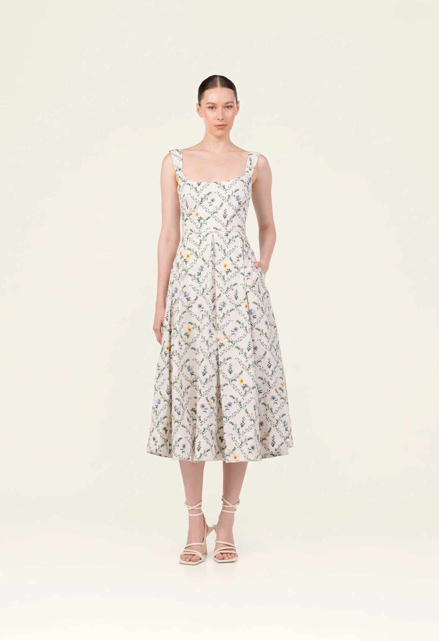 Alcaparra Brisa  Midi Dress - miniatura 5