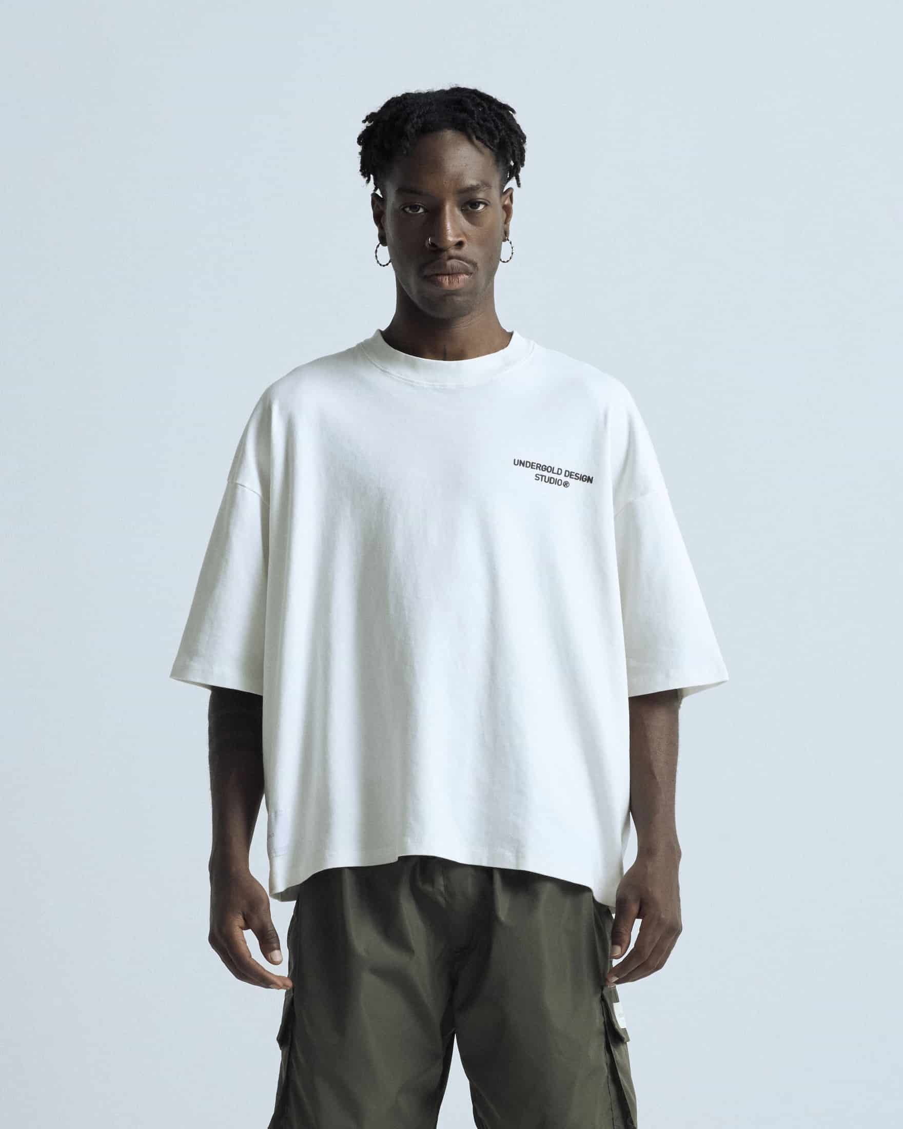 Basics Undergold Design Studio Boxy T-shirt White - miniatura 2