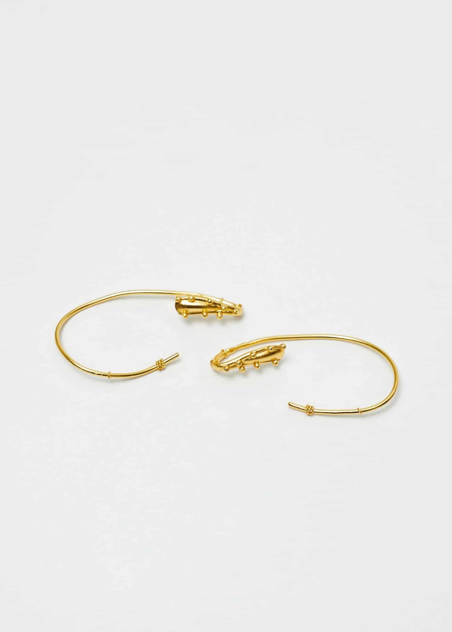 Earcuff Estambre Dorado - miniatura 2
