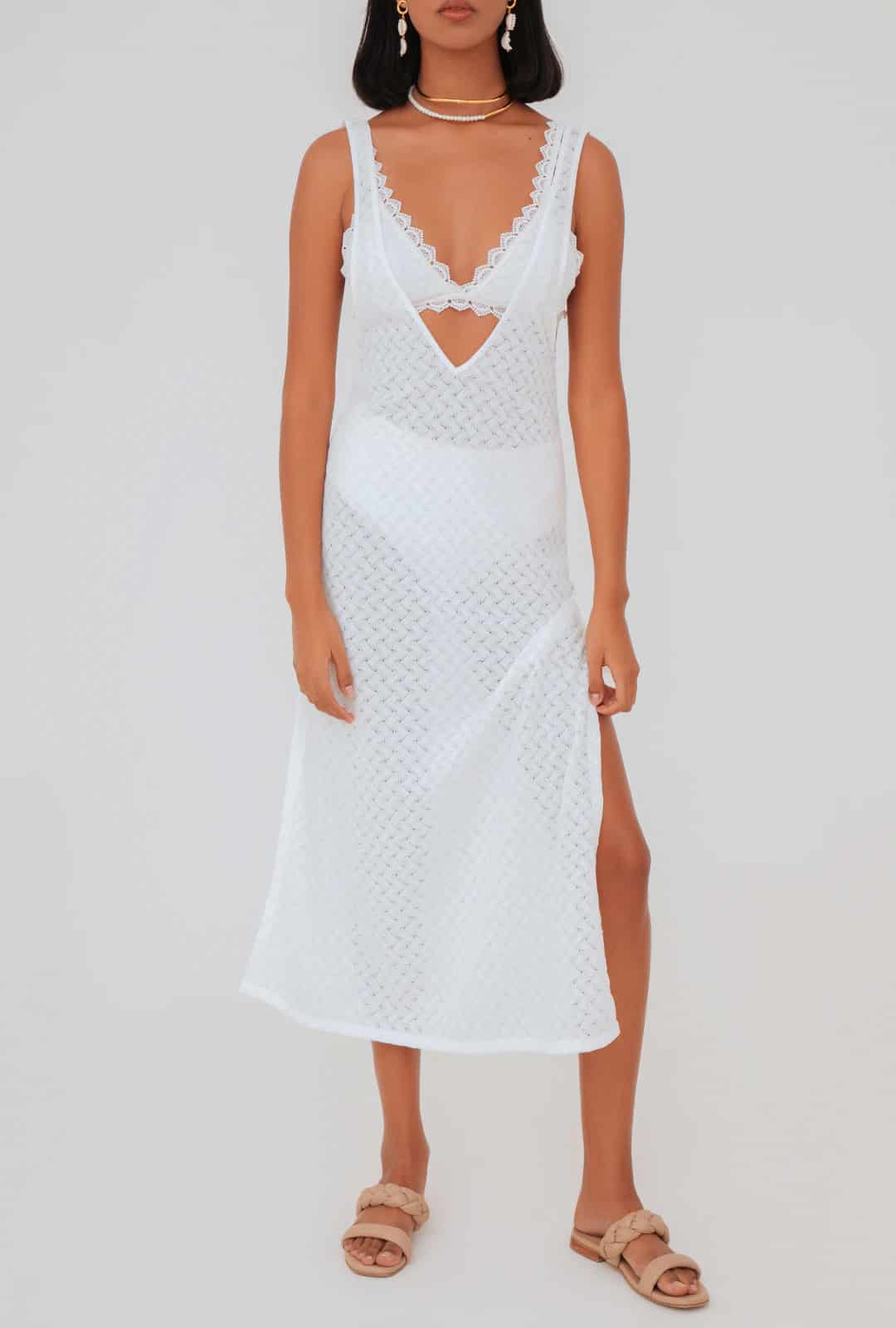 SARA DRESS WHITE - miniatura 2
