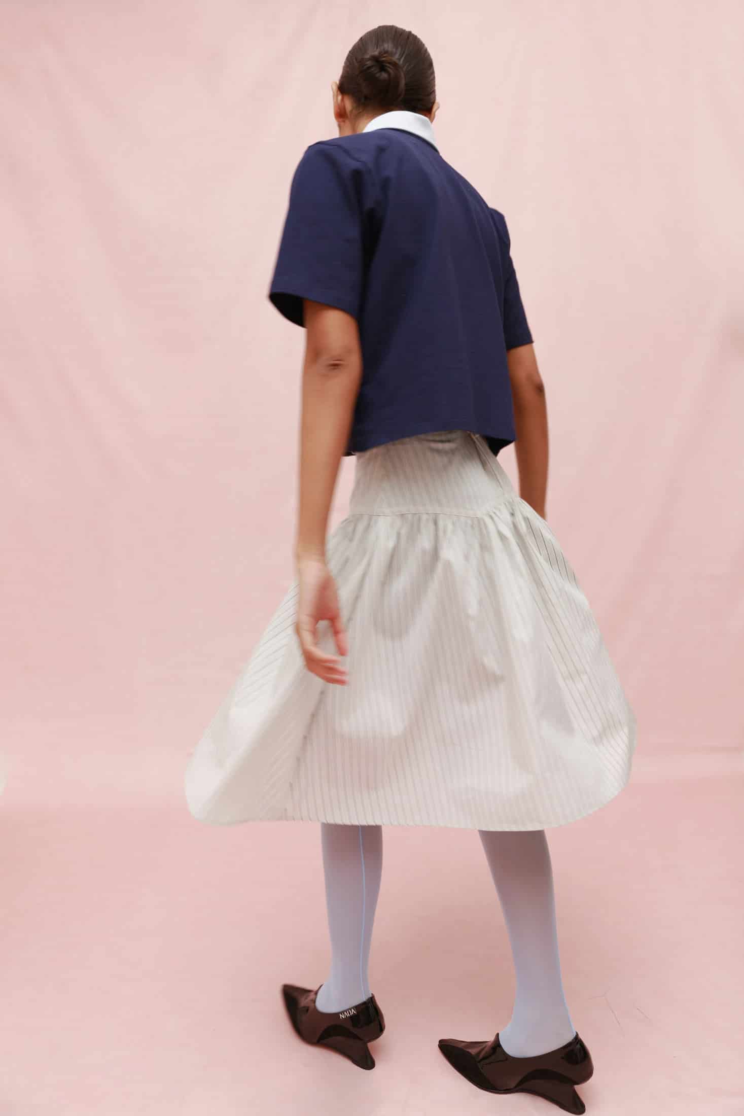 LATTE MIDI SKIRT - miniatura 4