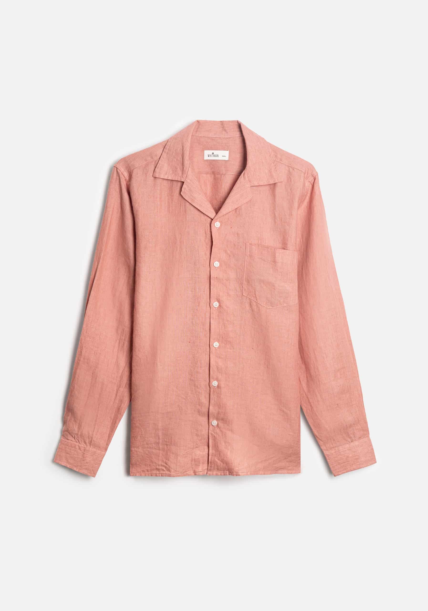 Camisa Lino Malawi Palo De Rosa - miniatura 1