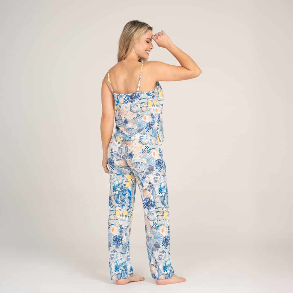 Conjunto de Pijama Pantalón Largo Arrecifes. - miniatura 2