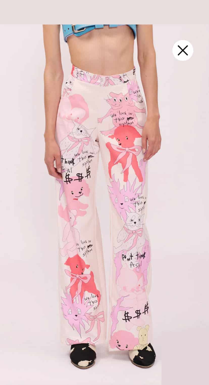 BEIGE CARTOON PANT - miniatura 2