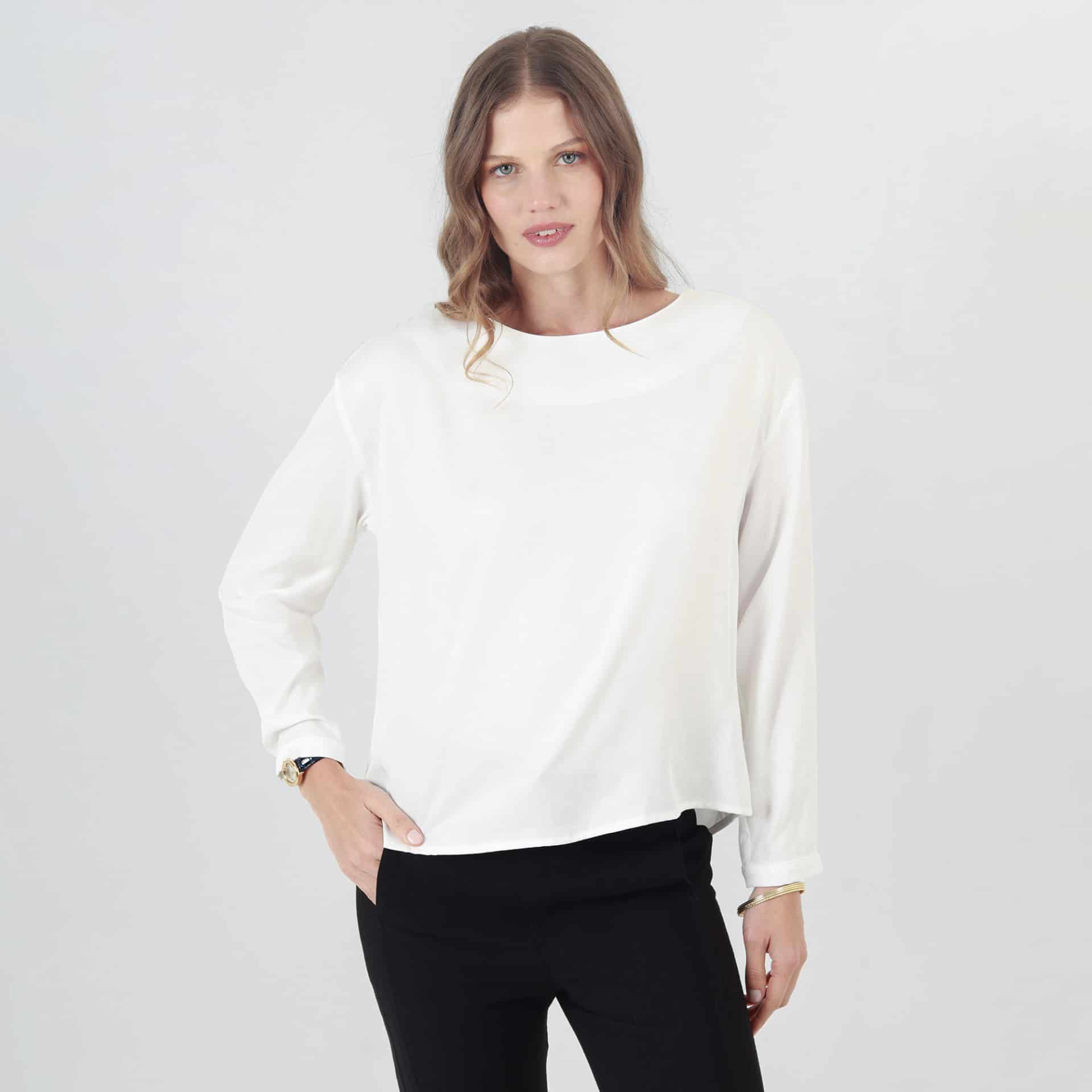 Blusa Cuello Redondo Manga Larga - miniatura 4