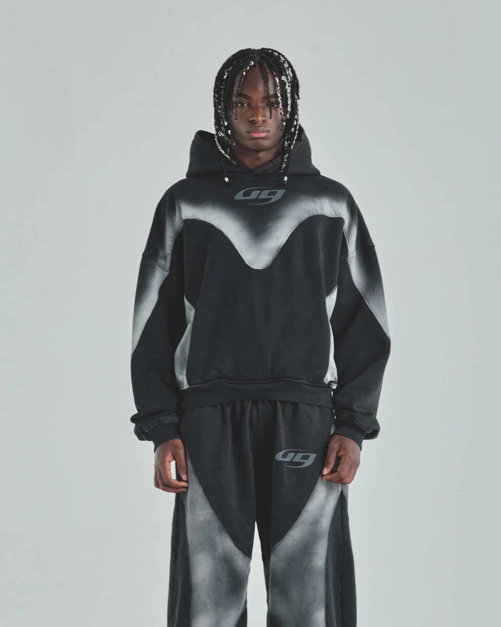Act 1 UG Boxy Fit Hoodie Sandblast Black - miniatura 2