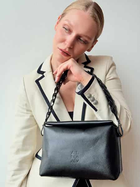 Ana Soft Hobo bag negra - miniatura 2