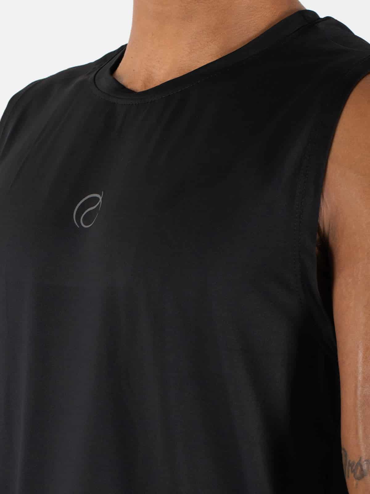 Camisilla hombre juno ibiza negra - miniatura 4