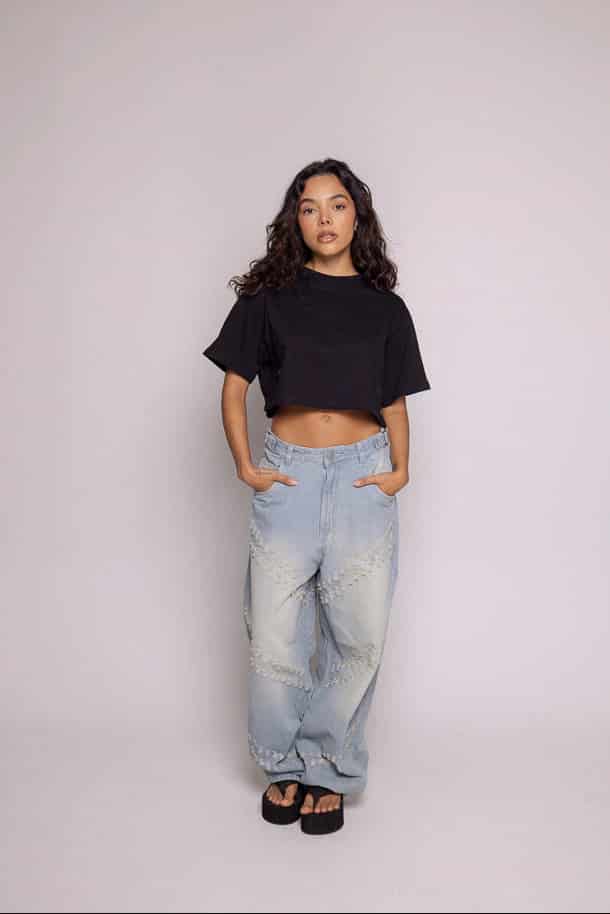CropTop Basic Motion-Negro - miniatura 2