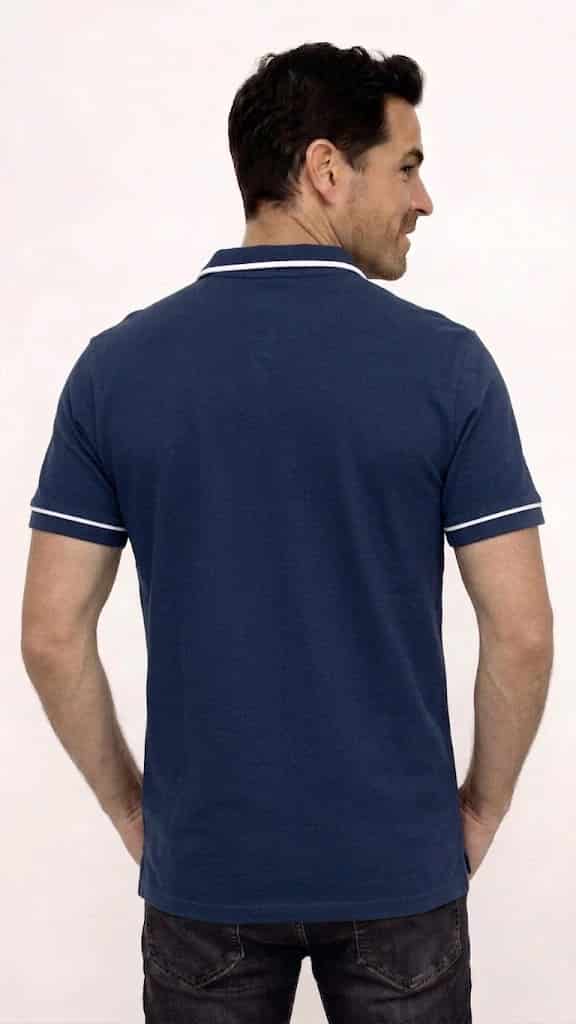POLO MANGA CON VIVOS EN CONTRASTE PARA HOMBRE - miniatura 2