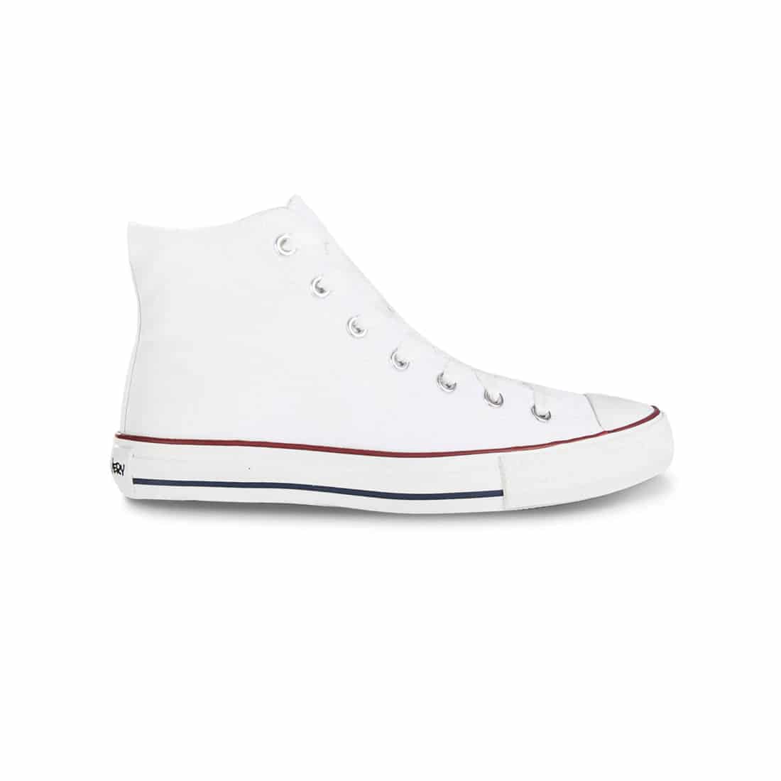 Tenis Urbanos Discovery Alto Blanco-Rojo Croydon Unisex - miniatura 2
