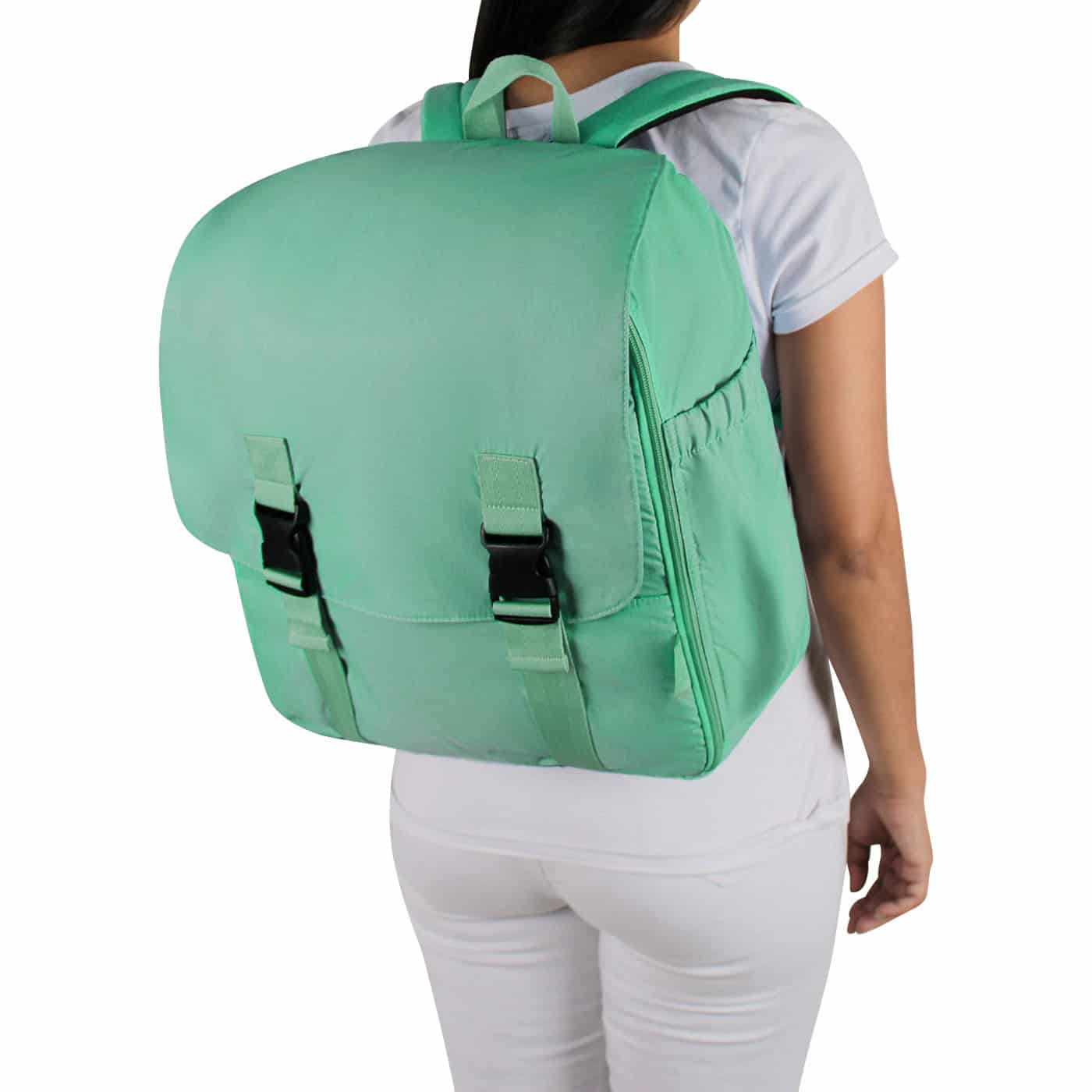 Morral Cabina Tapa PLEGABLE Verde Menta - miniatura 7