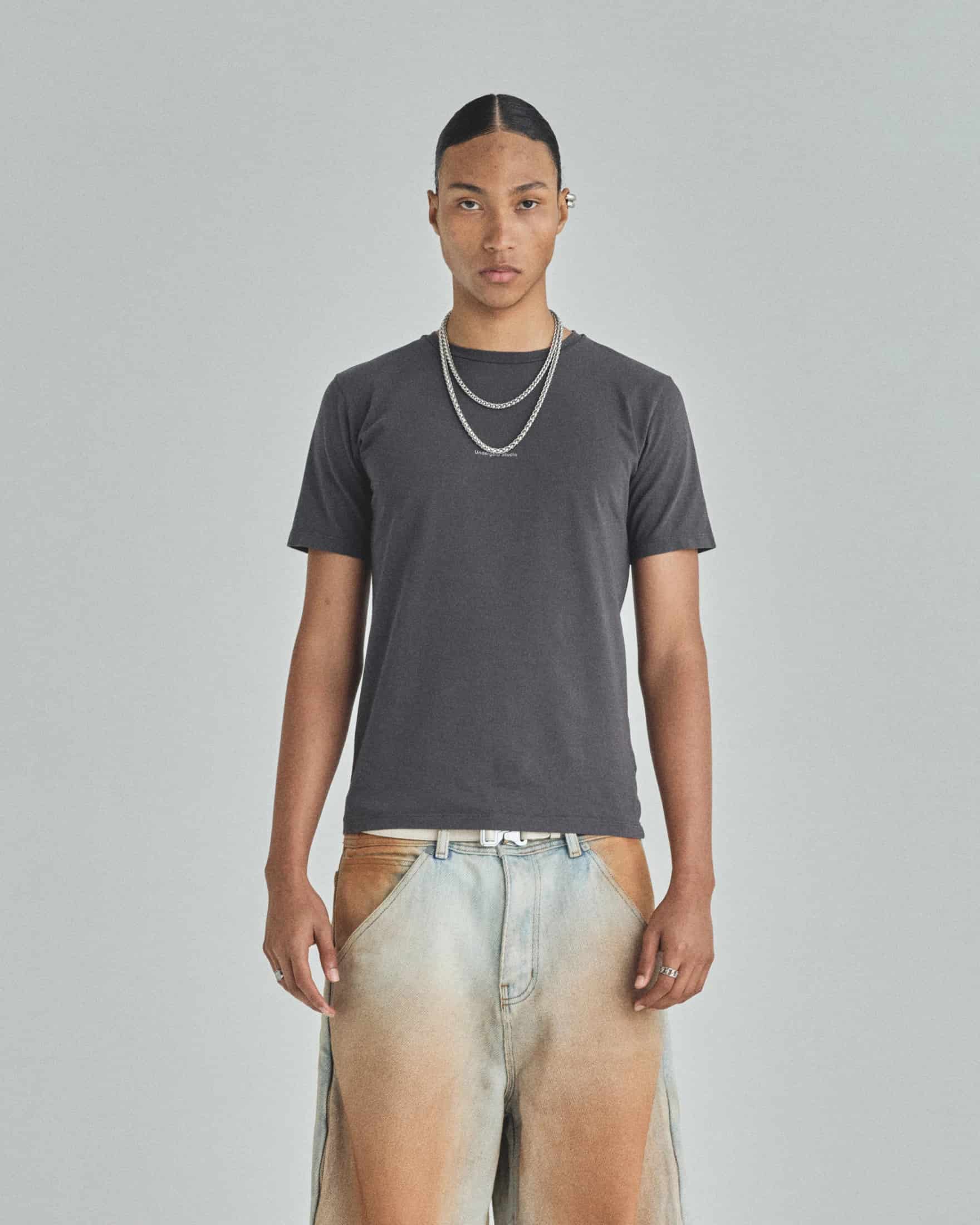 Basics Undergold Studio Ultra Slim Fit Tshirt Vintage Gray - miniatura 2