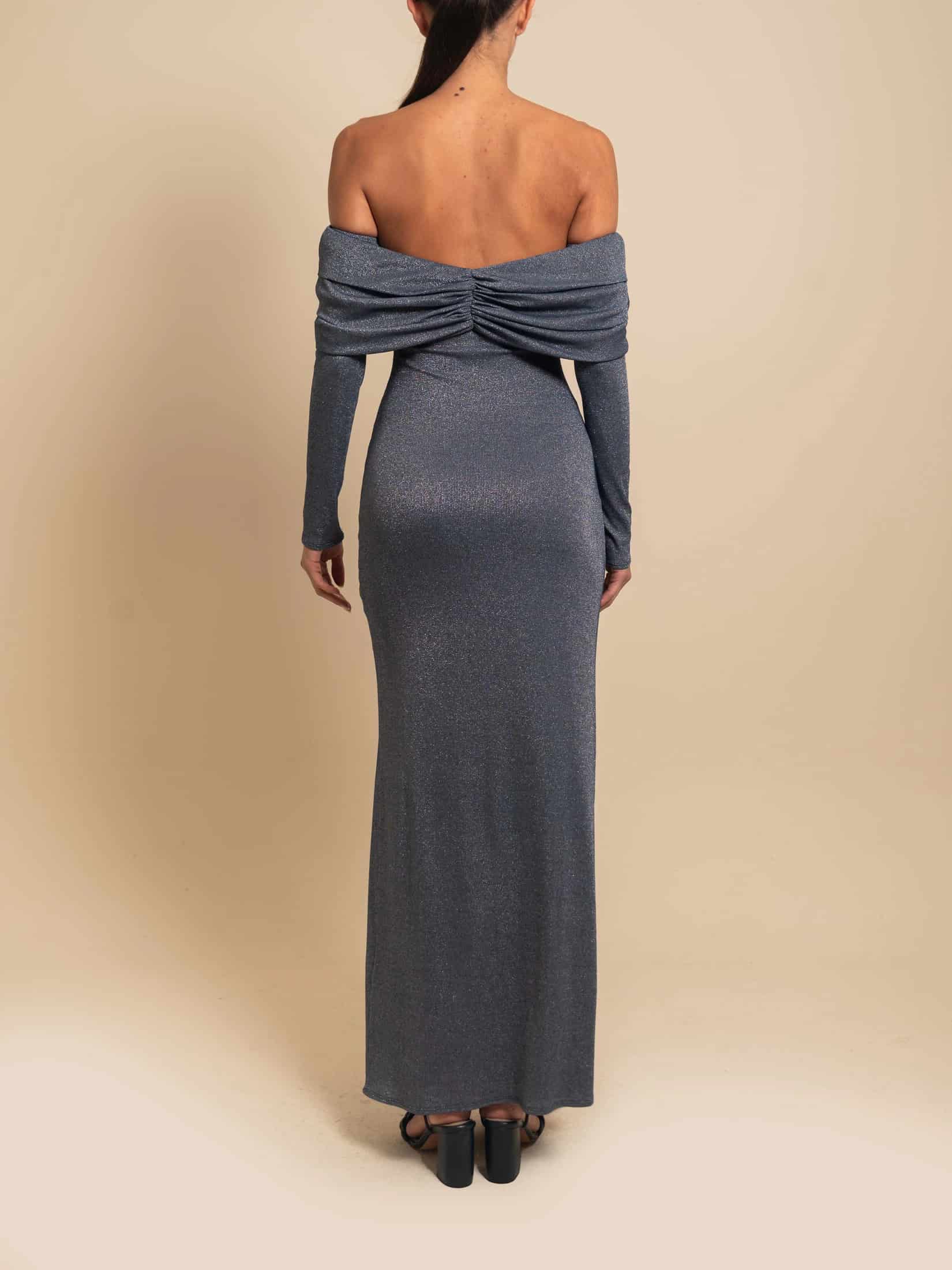 DAISY GOWN SILVER BLUE - miniatura 4