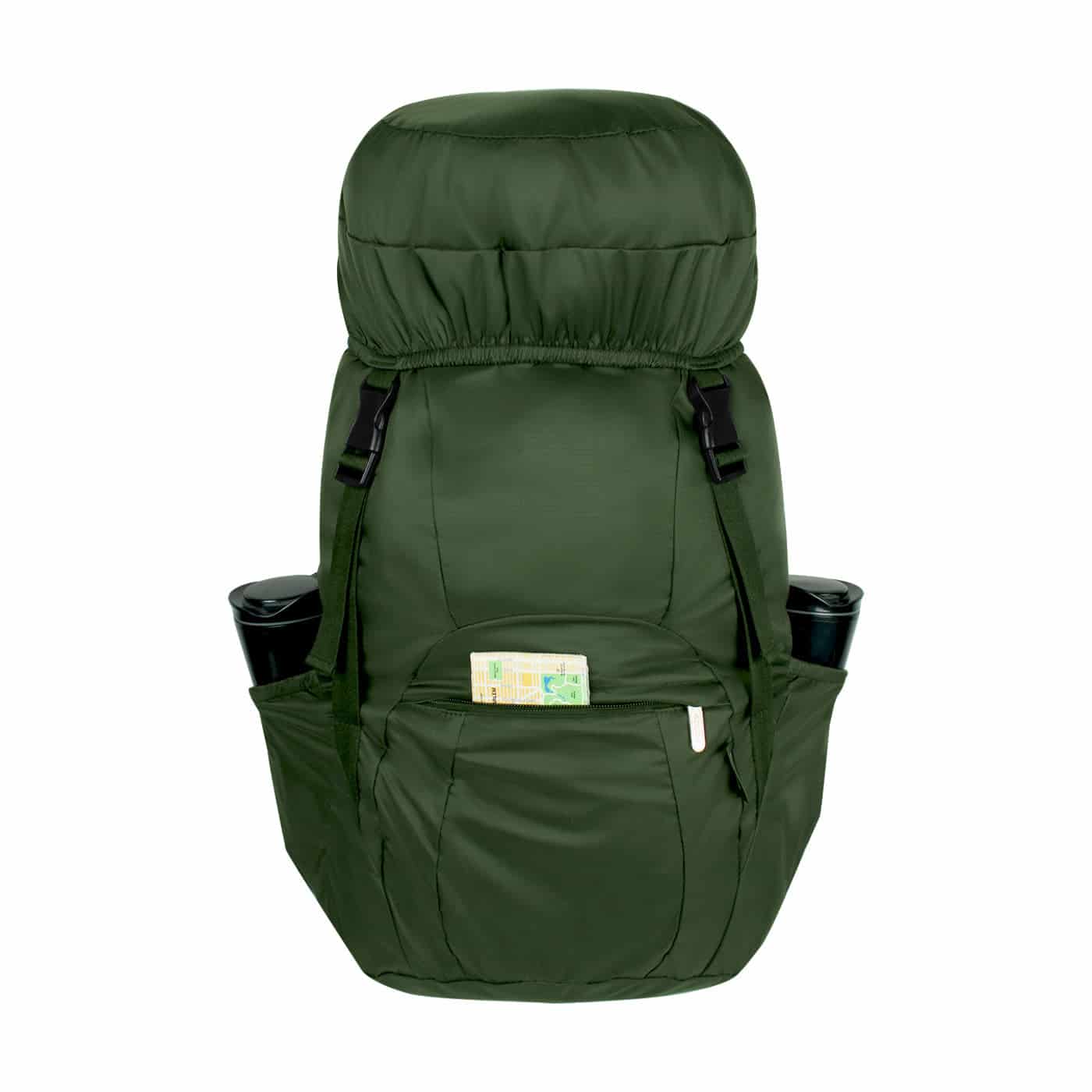 Morral Viajero XL Plegable Citybags Light verde militar - miniatura 3