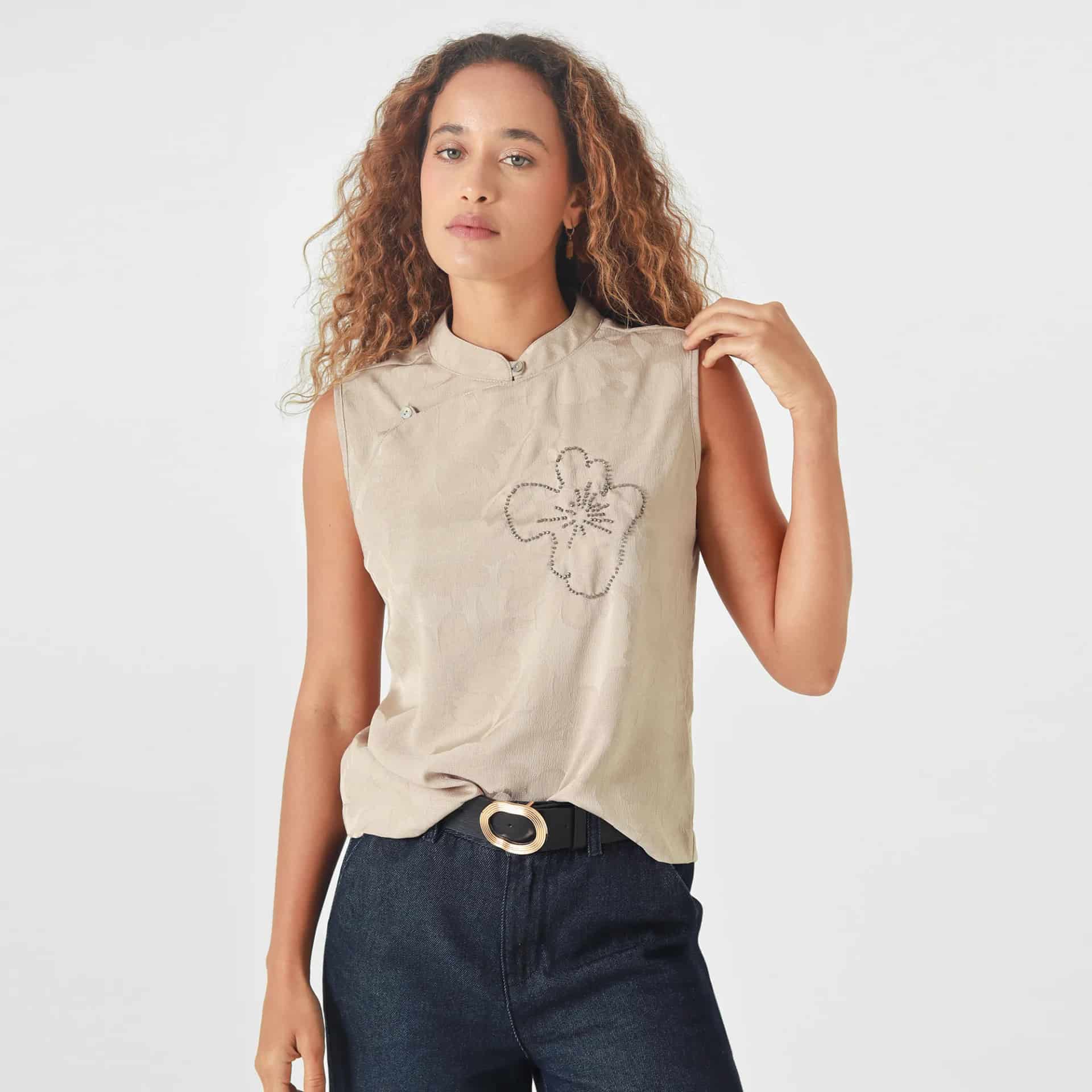 Blusa Cuello Neru Manga Sisa - miniatura 5