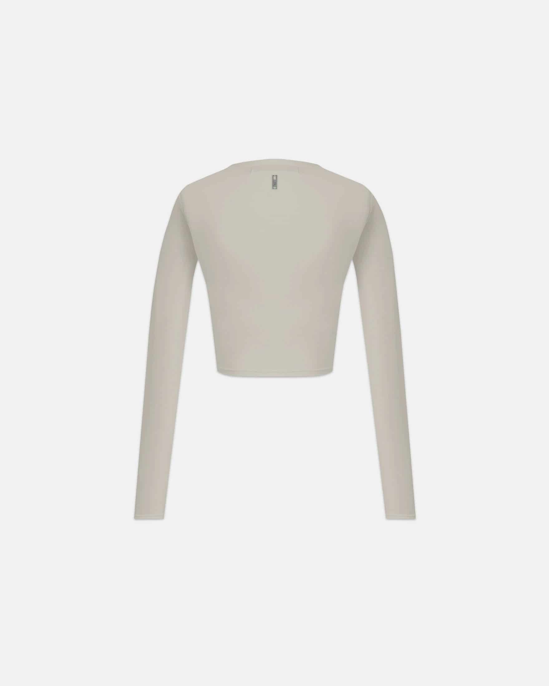W Line Basic Long Sleeve Tshirt Light Gray - miniatura 3