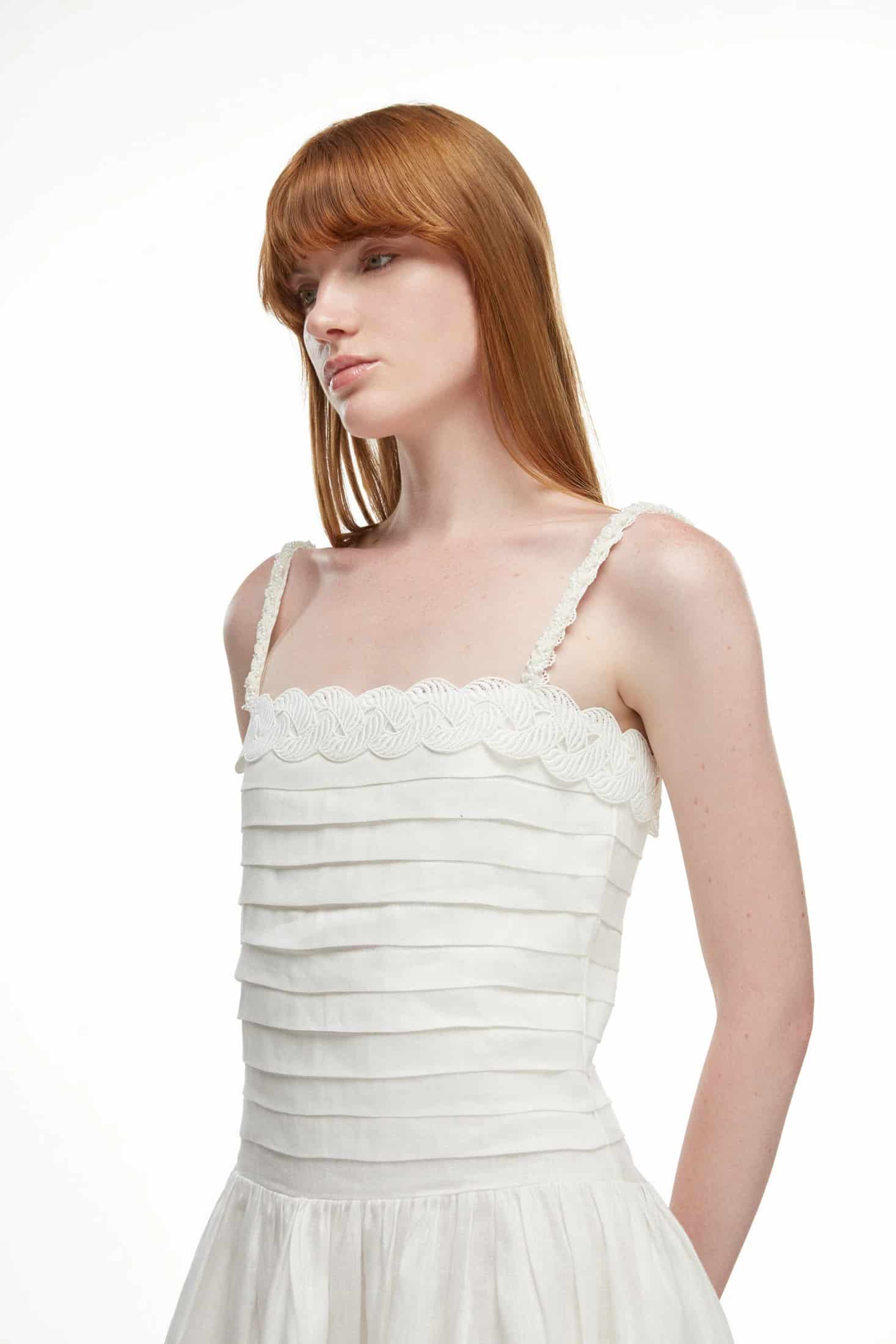 CLARA MINI DRESS WHITE - miniatura 3