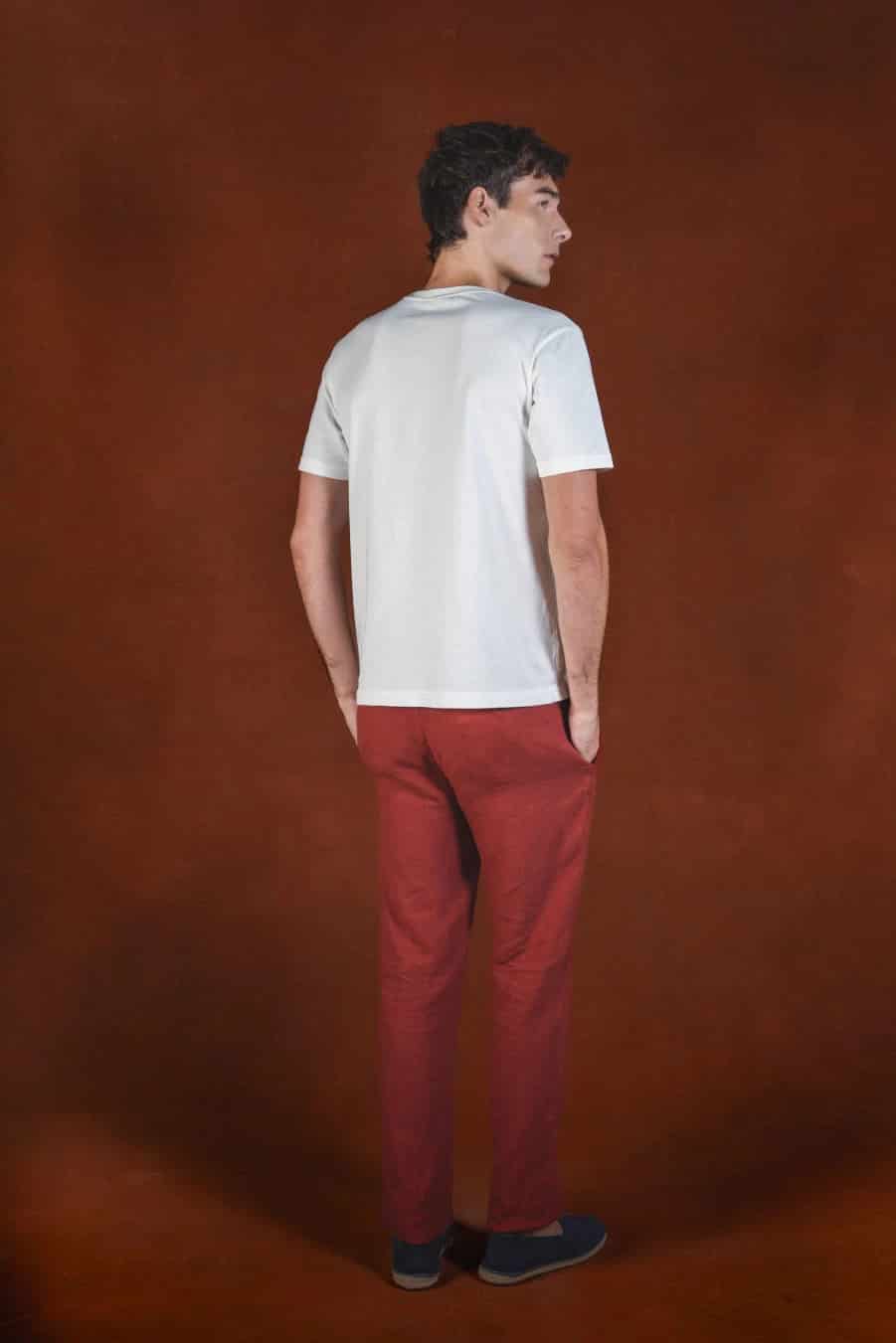 Pavone cotton t-shirt white - miniatura 3