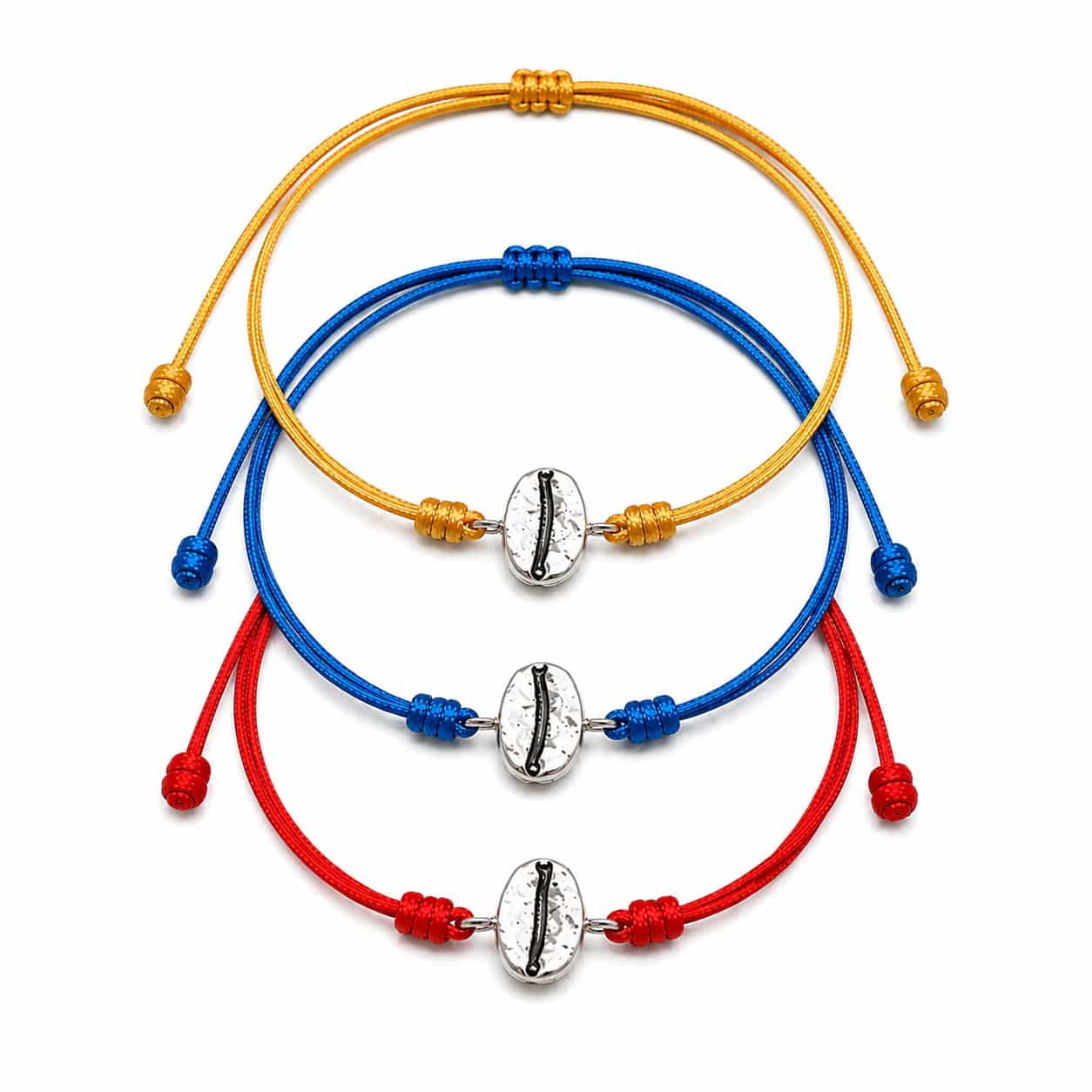 Pulsera grano de café Caturra en plata - Vamos cafeteros - miniatura 1