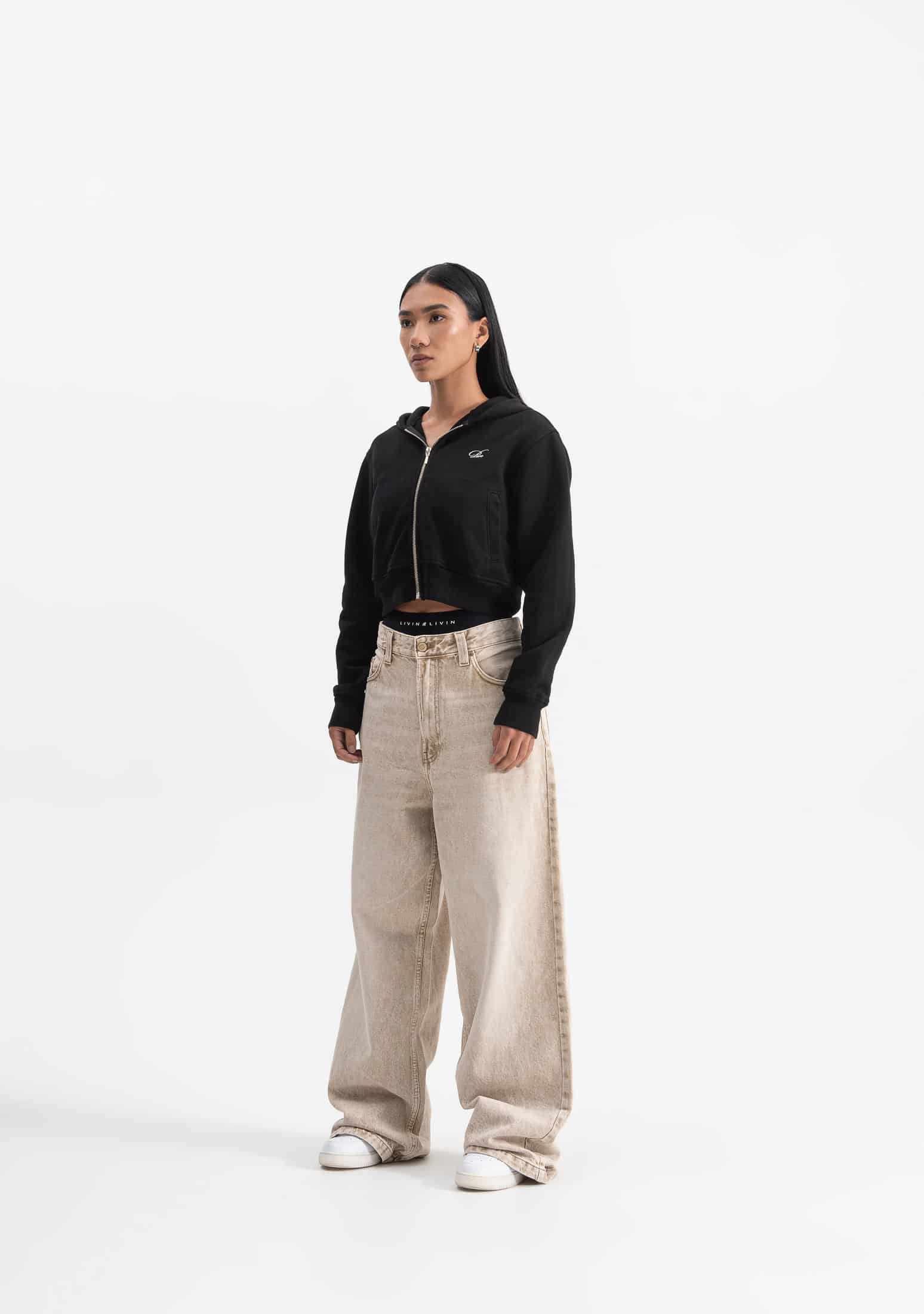 knockout woman black hoodie - miniatura 5
