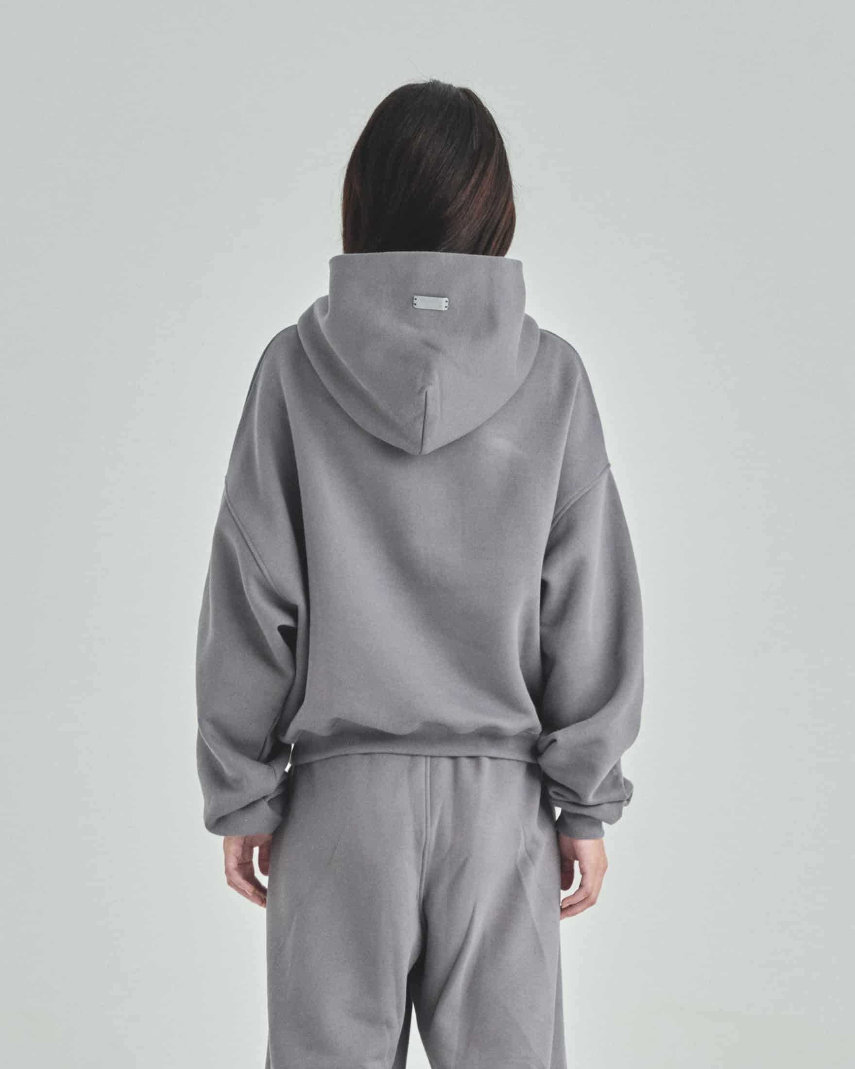 Blanks Boxy Fit Hoodie Gray - miniatura 8