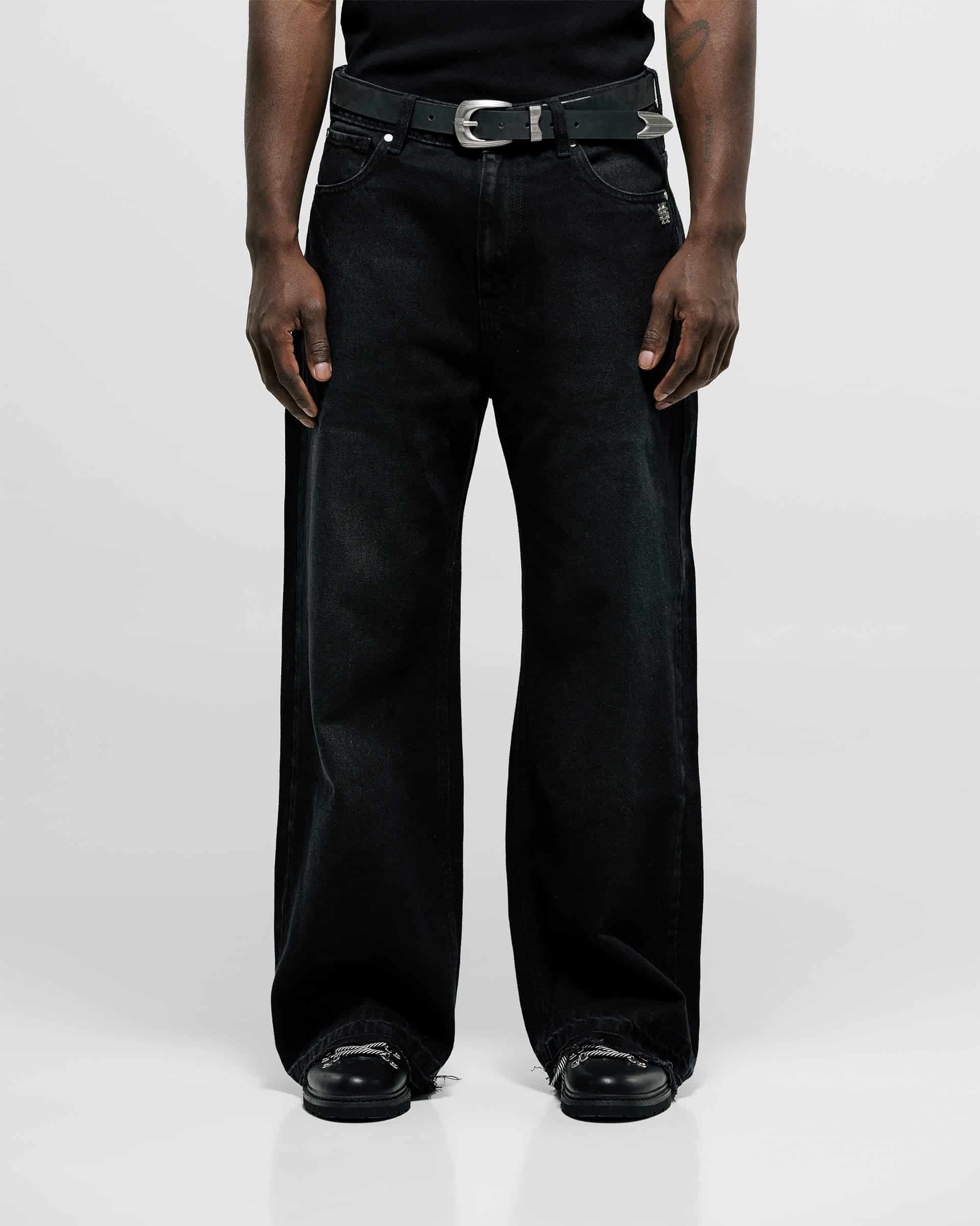 Flared Pants - Negro Desgastado - miniatura 6